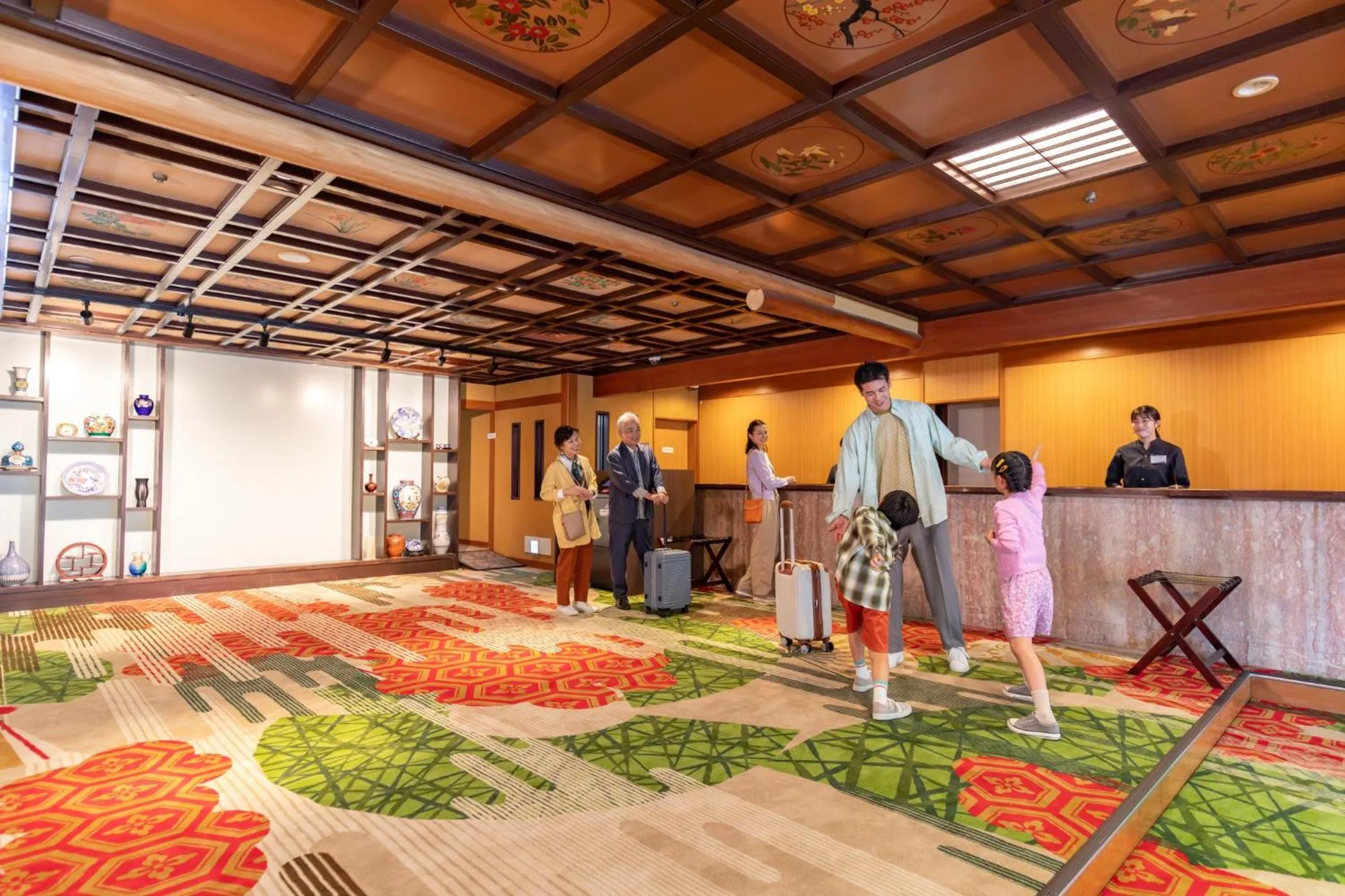 Lobby or reception in Ooedo Onsen Monogatari Premium Yoshinoya Irokuen