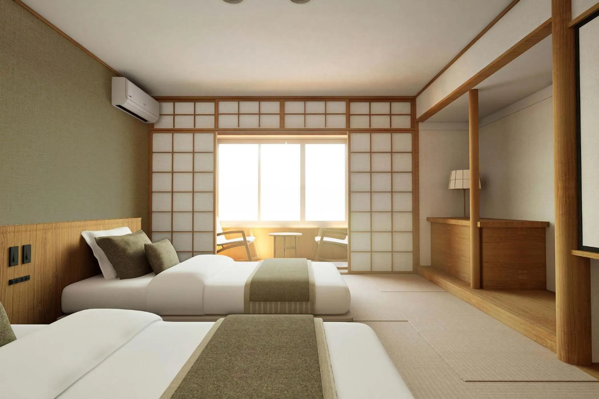 Photo of the whole room, Bed in Ooedo Onsen Monogatari Premium Enakyo