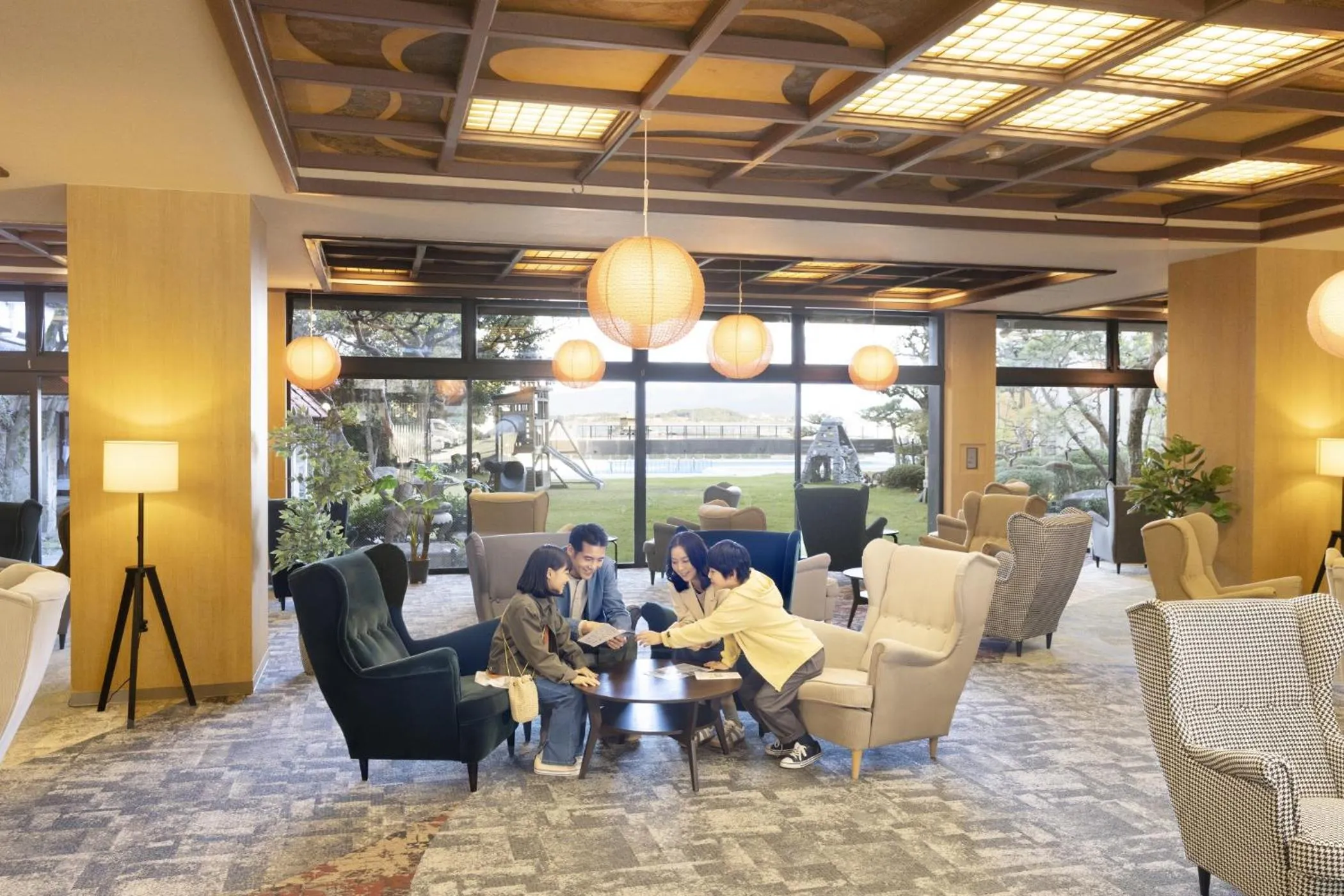 Lobby or reception in Ooedo Onsen Monogatari Premium Kaga Maruya