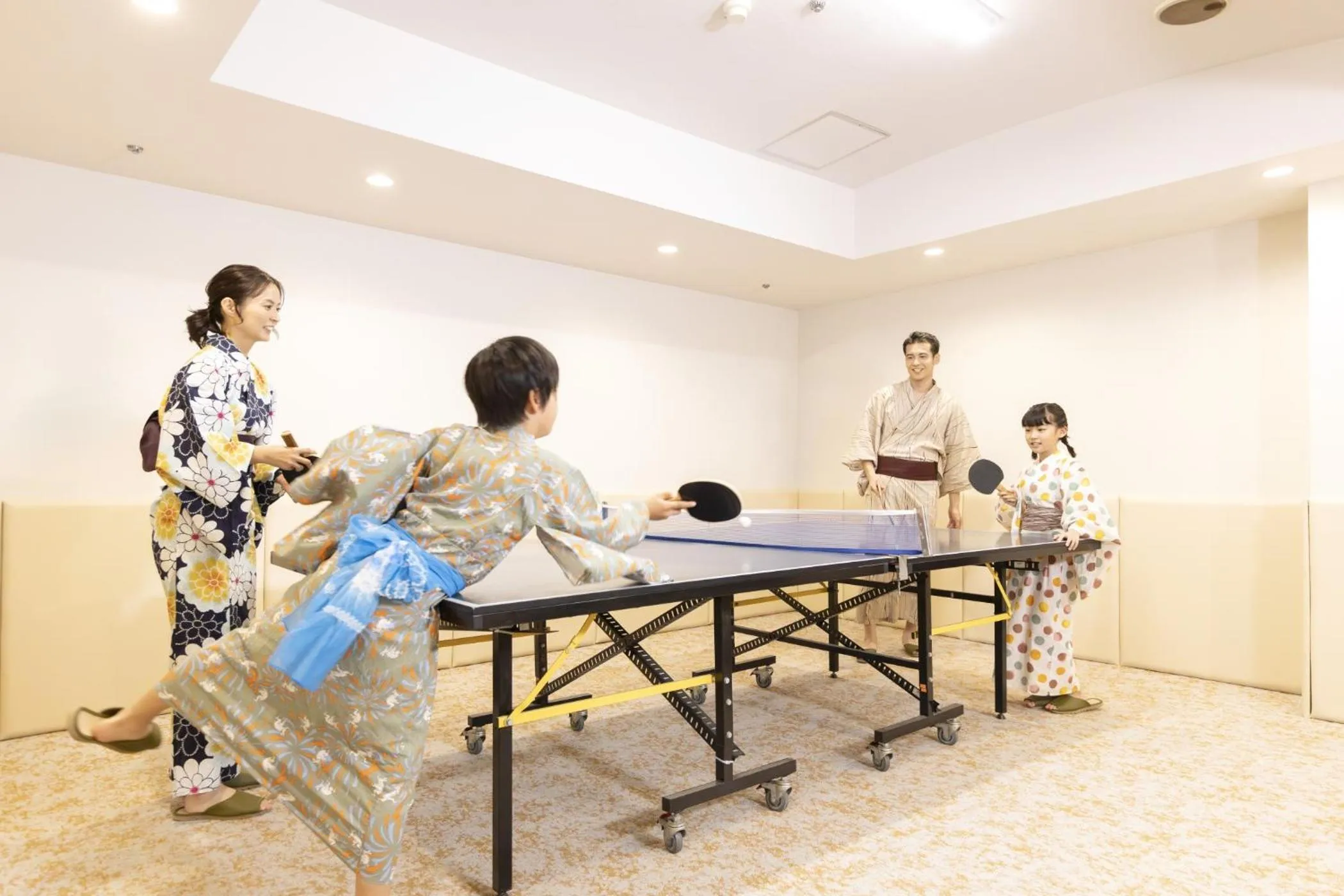 Table tennis in Ooedo Onsen Monogatari Premium Kaga Maruya
