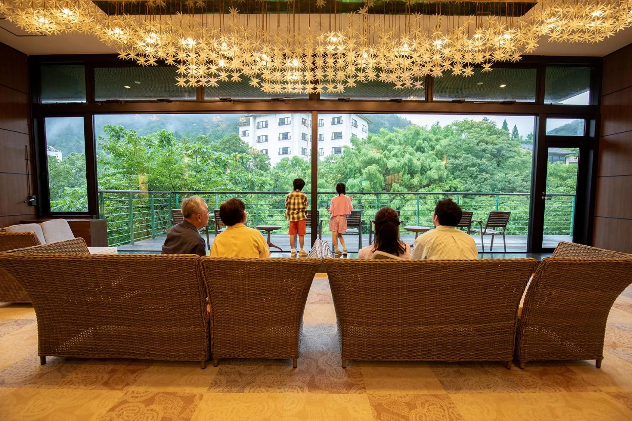 Lobby or reception in Ooedo Onsen Monogatari Yamanaka Saichoraku