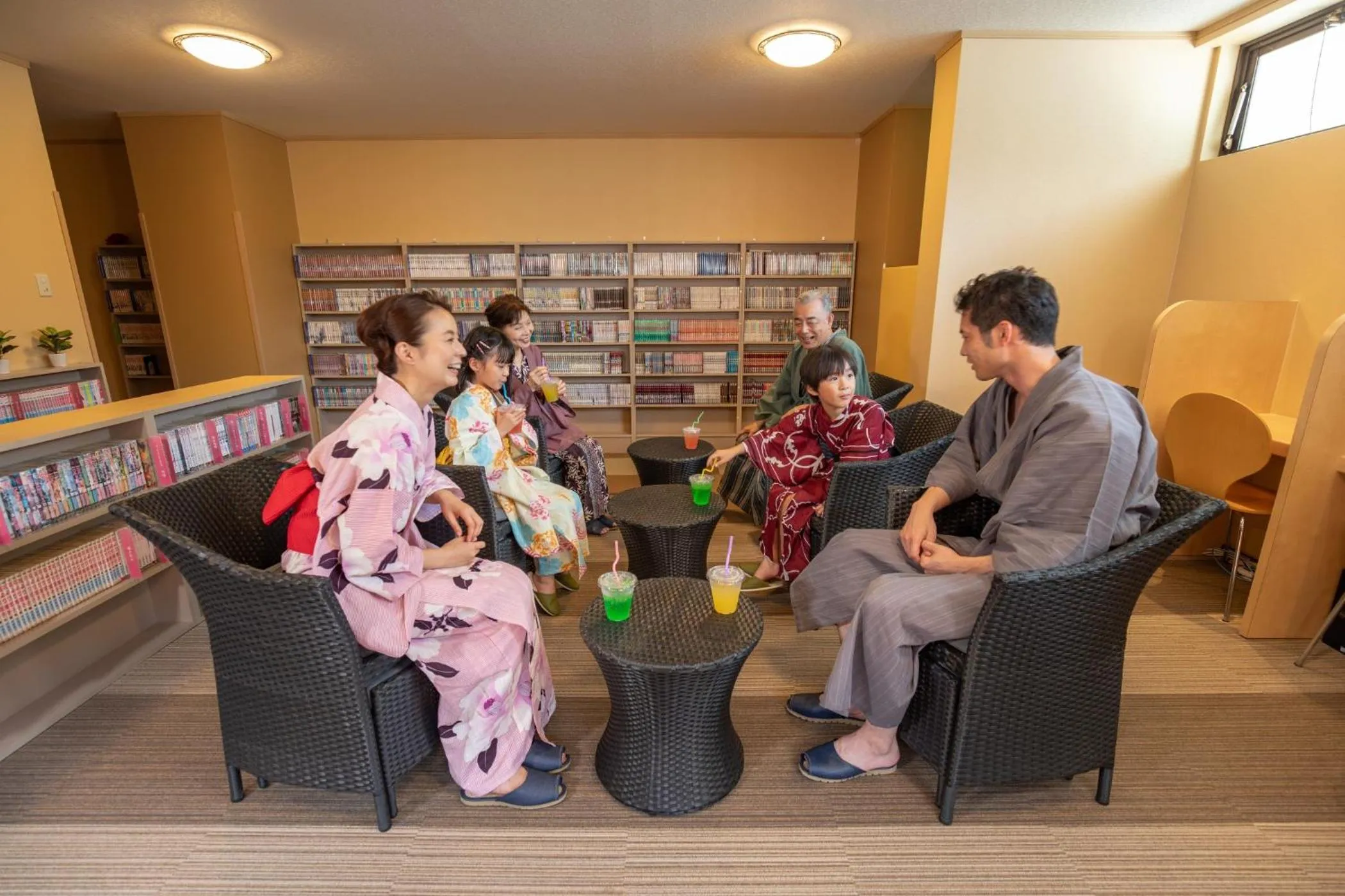 Library in Ooedo Onsen Monogatari Yamanaka Saichoraku