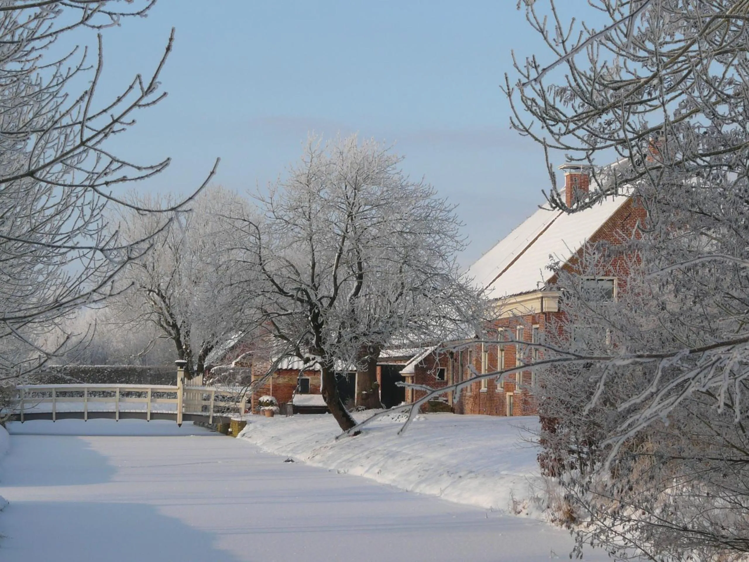 Winter in Landgoedlogies Pábema