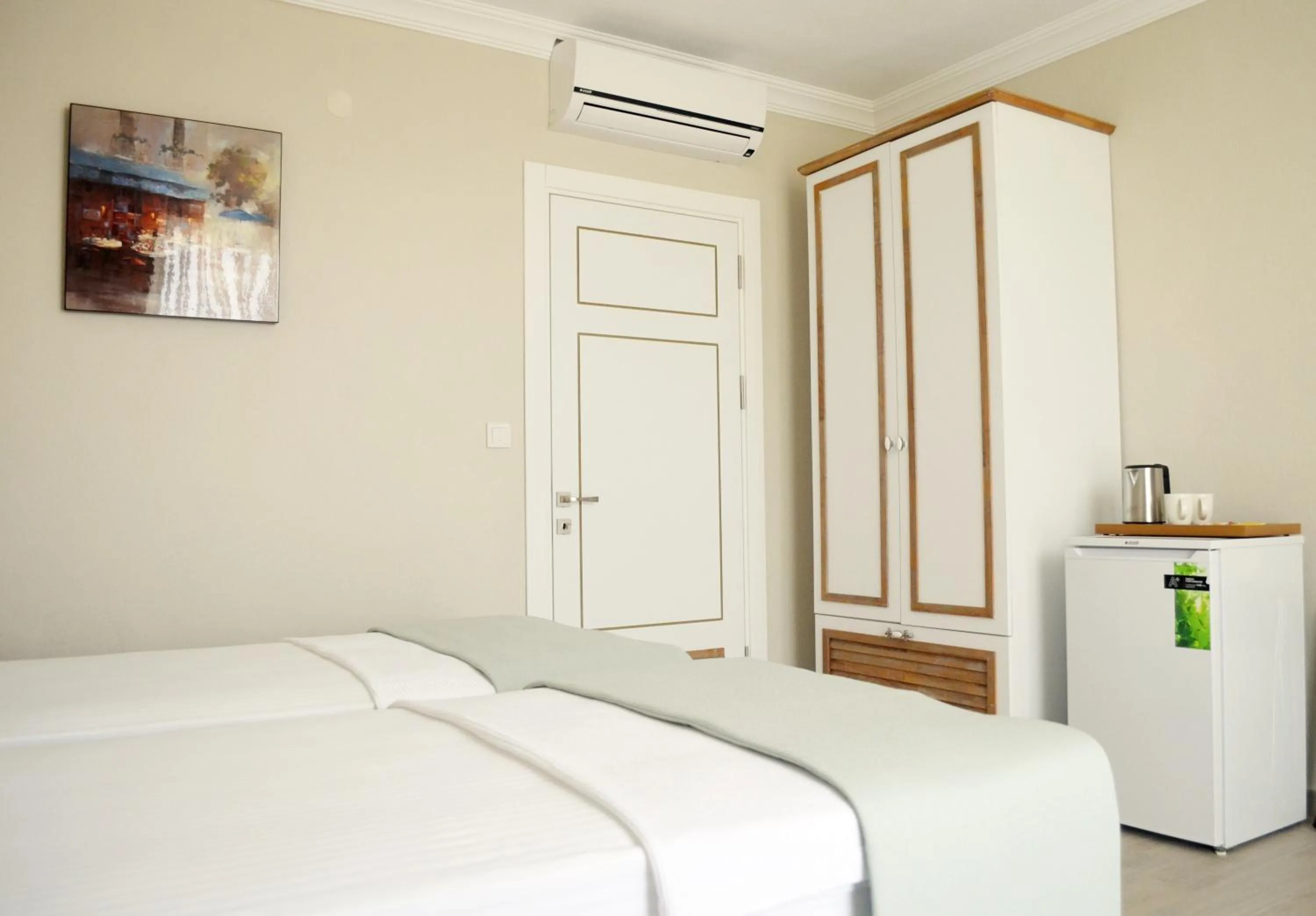 Bed in Datca Beyaz Ev Hotel