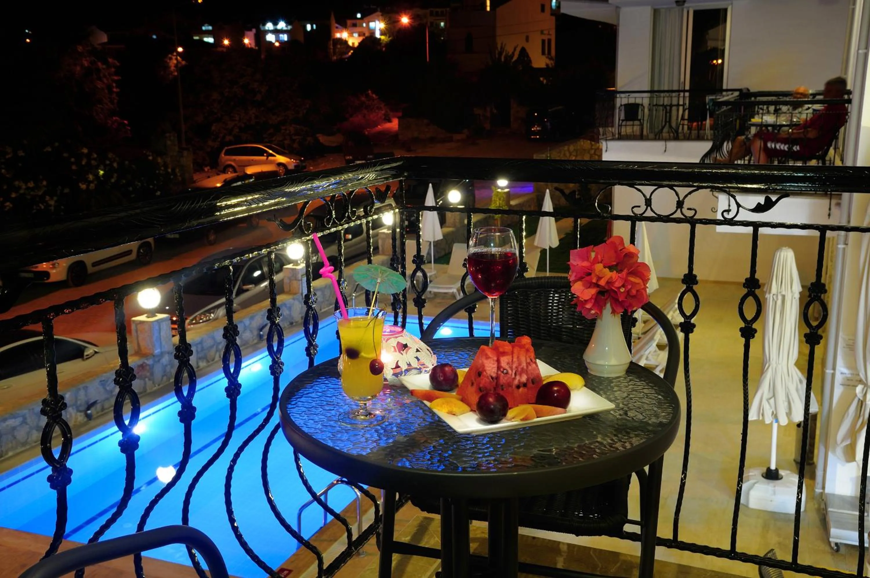 Pool view in Datca Beyaz Ev Hotel