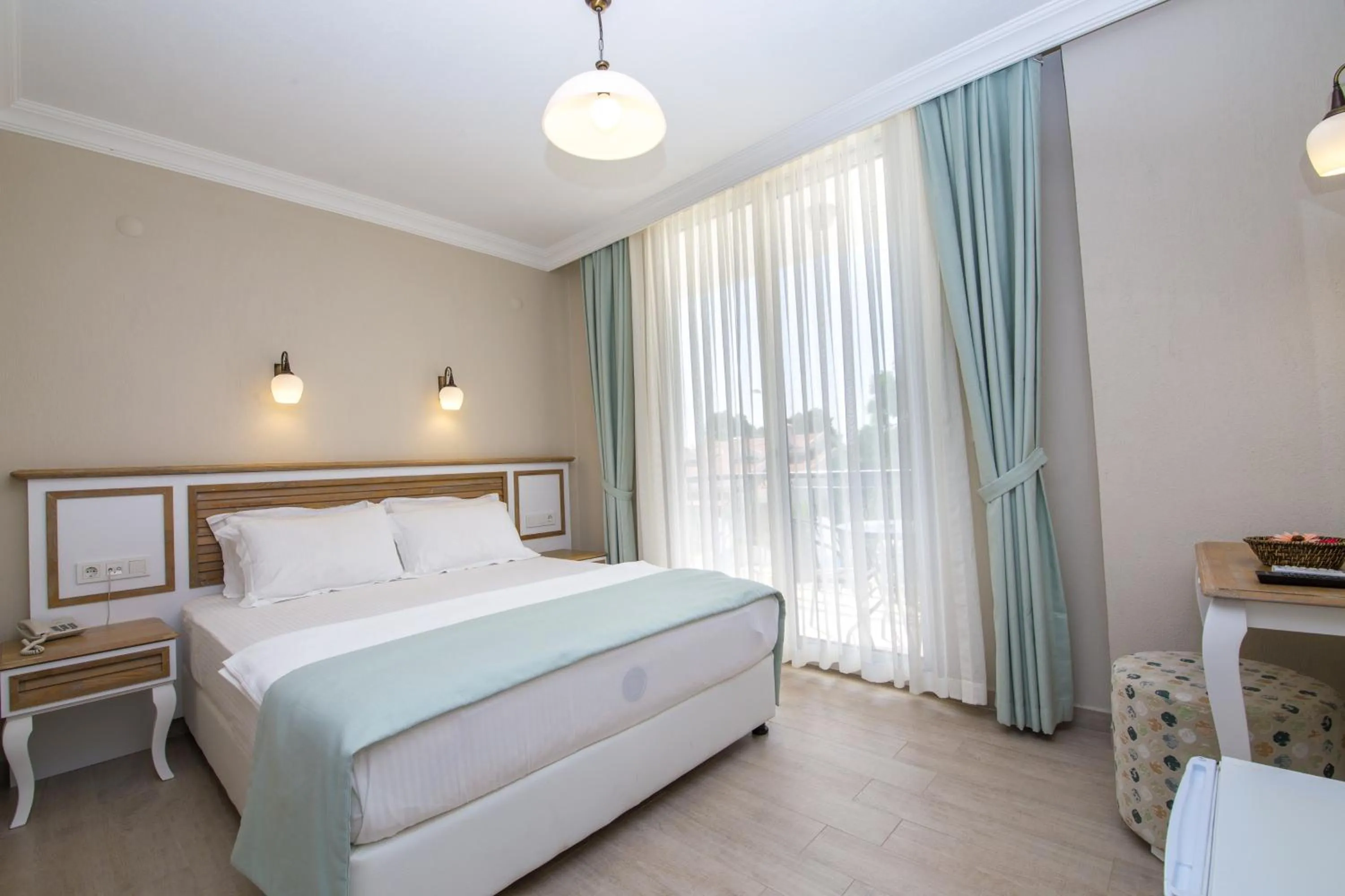 Bed in Datca Beyaz Ev Hotel