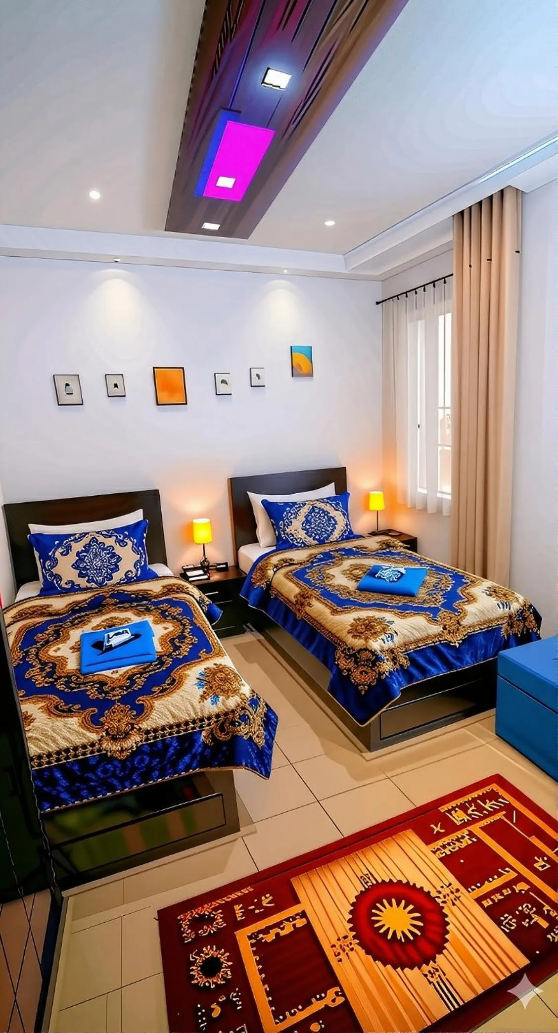 Bed in Horus Guest House Pyramids View