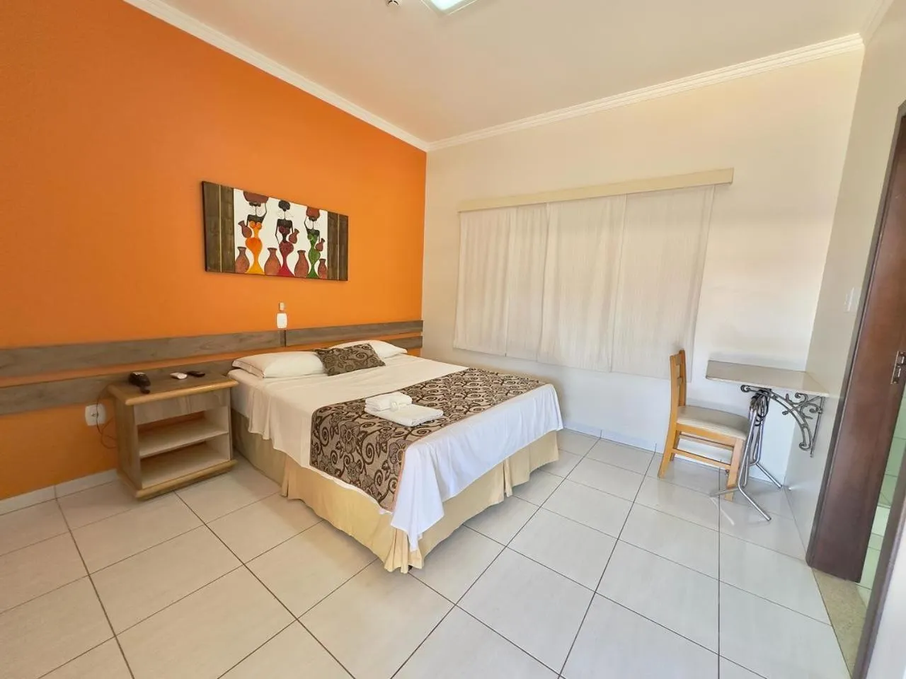 Bed in Hotel Pousada Real