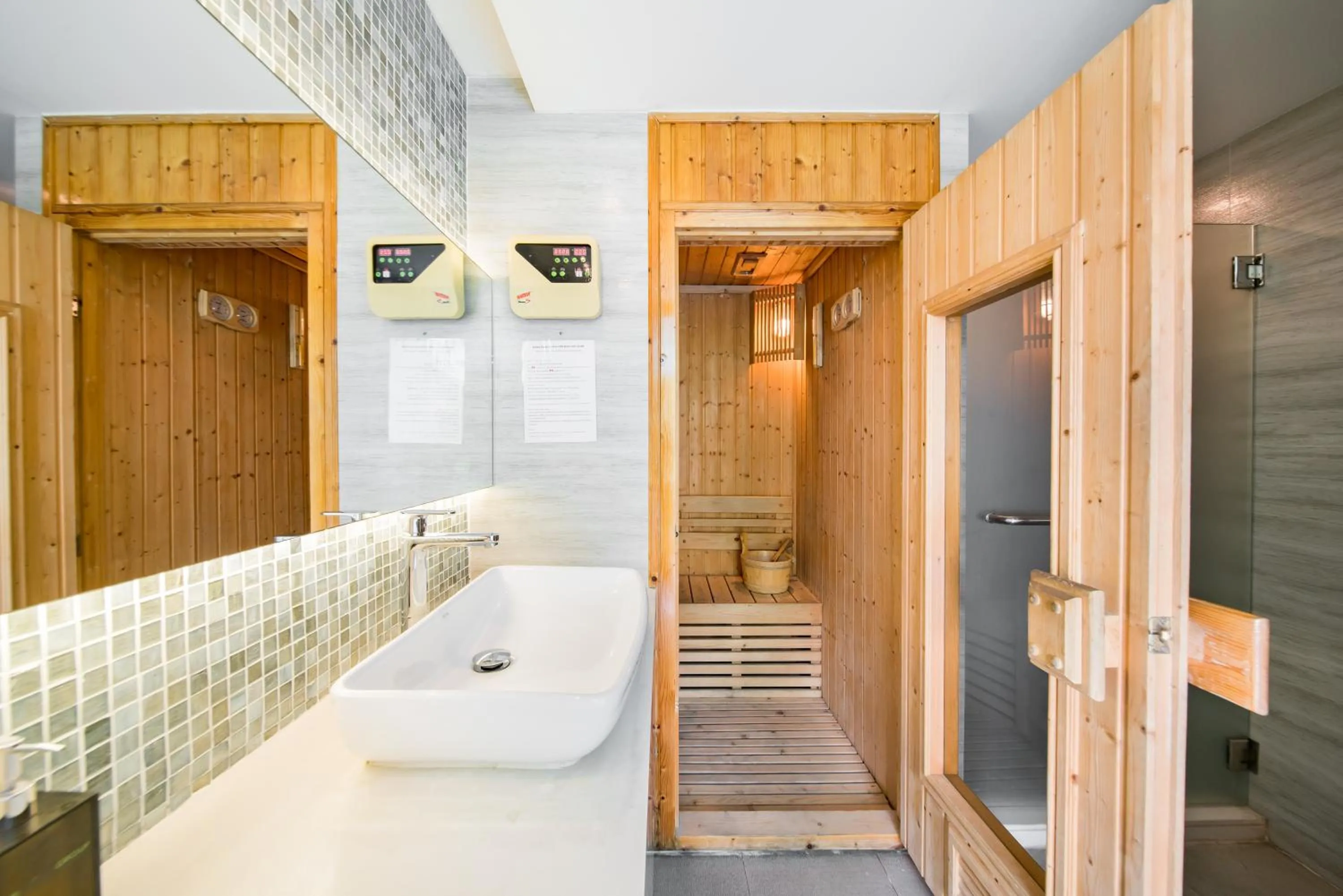 Sauna in Aster Hotel and Residence by At Mind