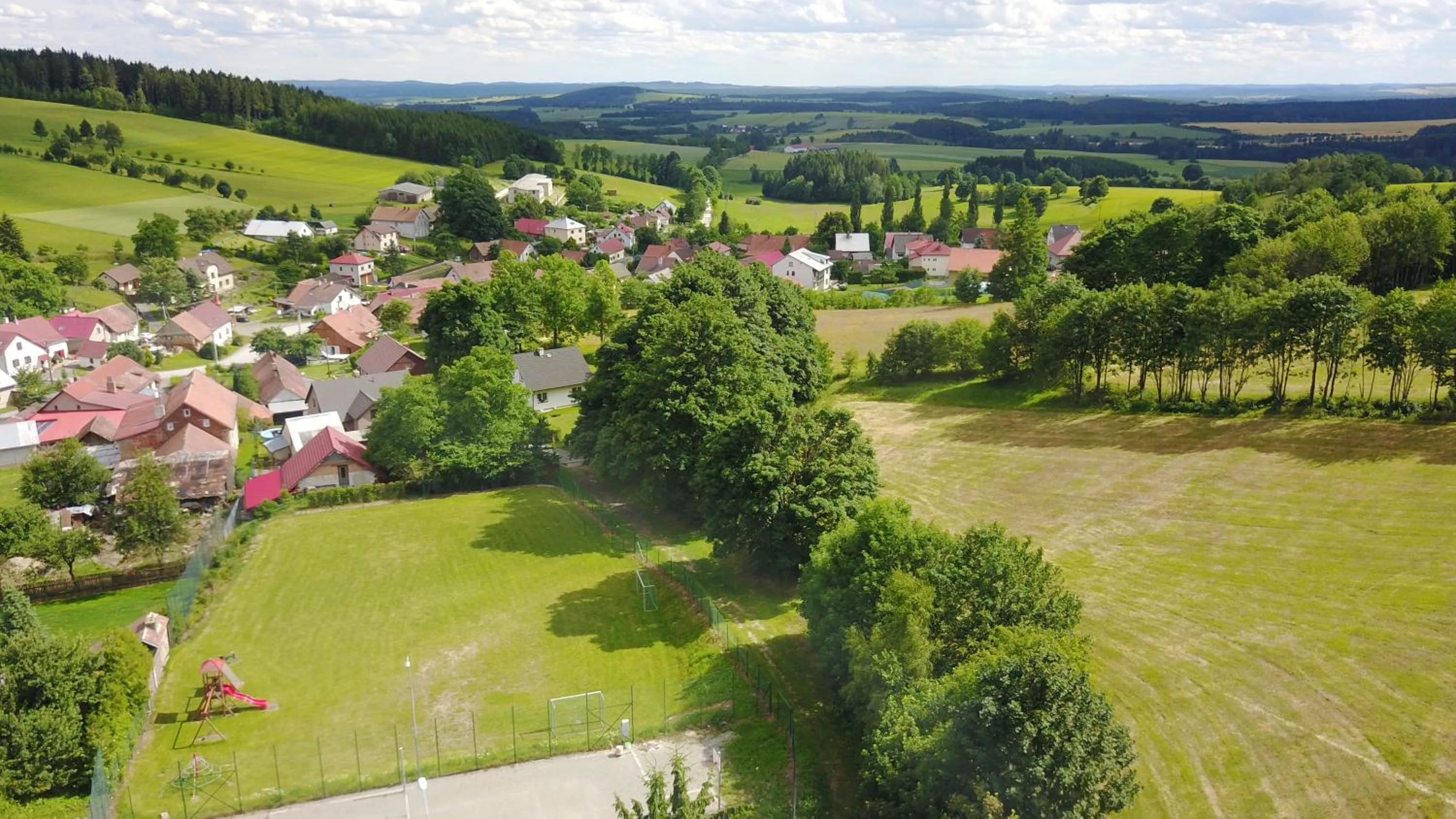Natural landscape in Ubytování U Kapličky