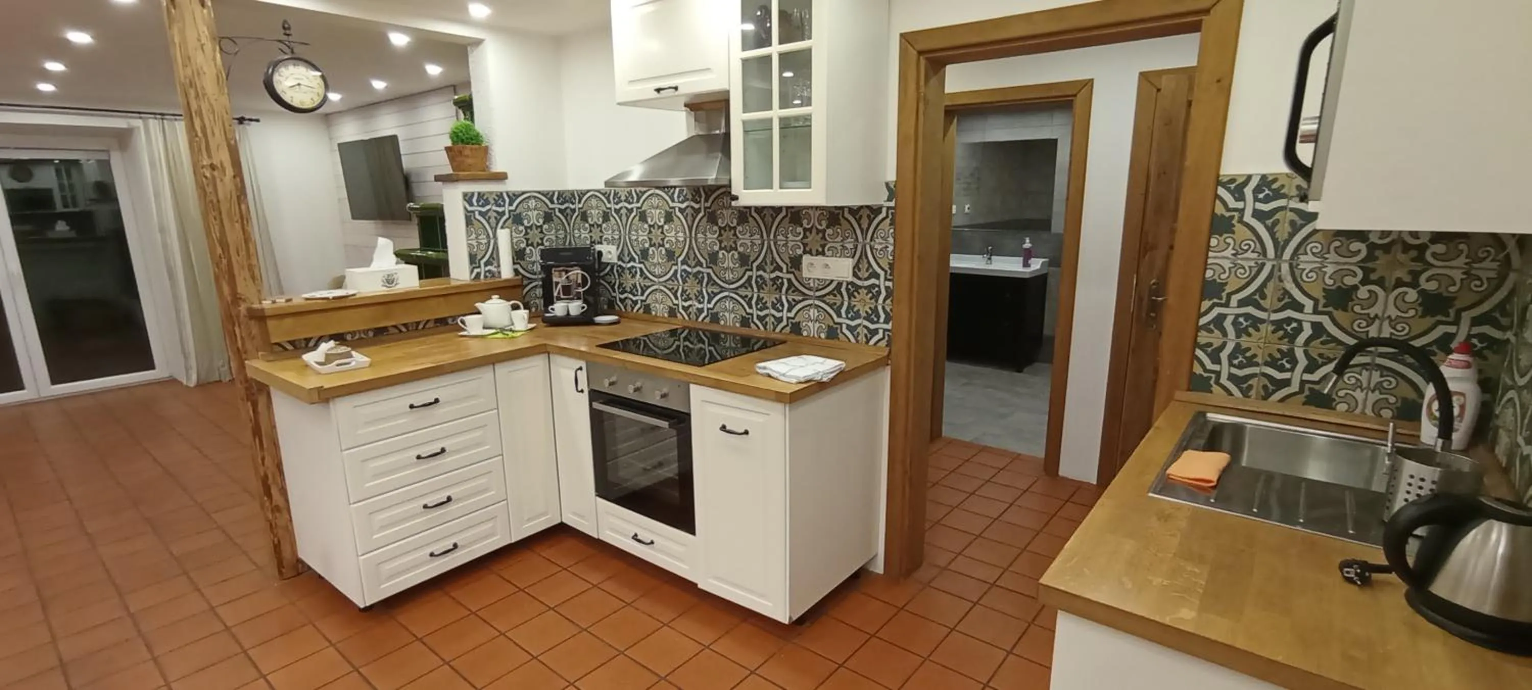 Kitchen or kitchenette in Ubytování U Kapličky