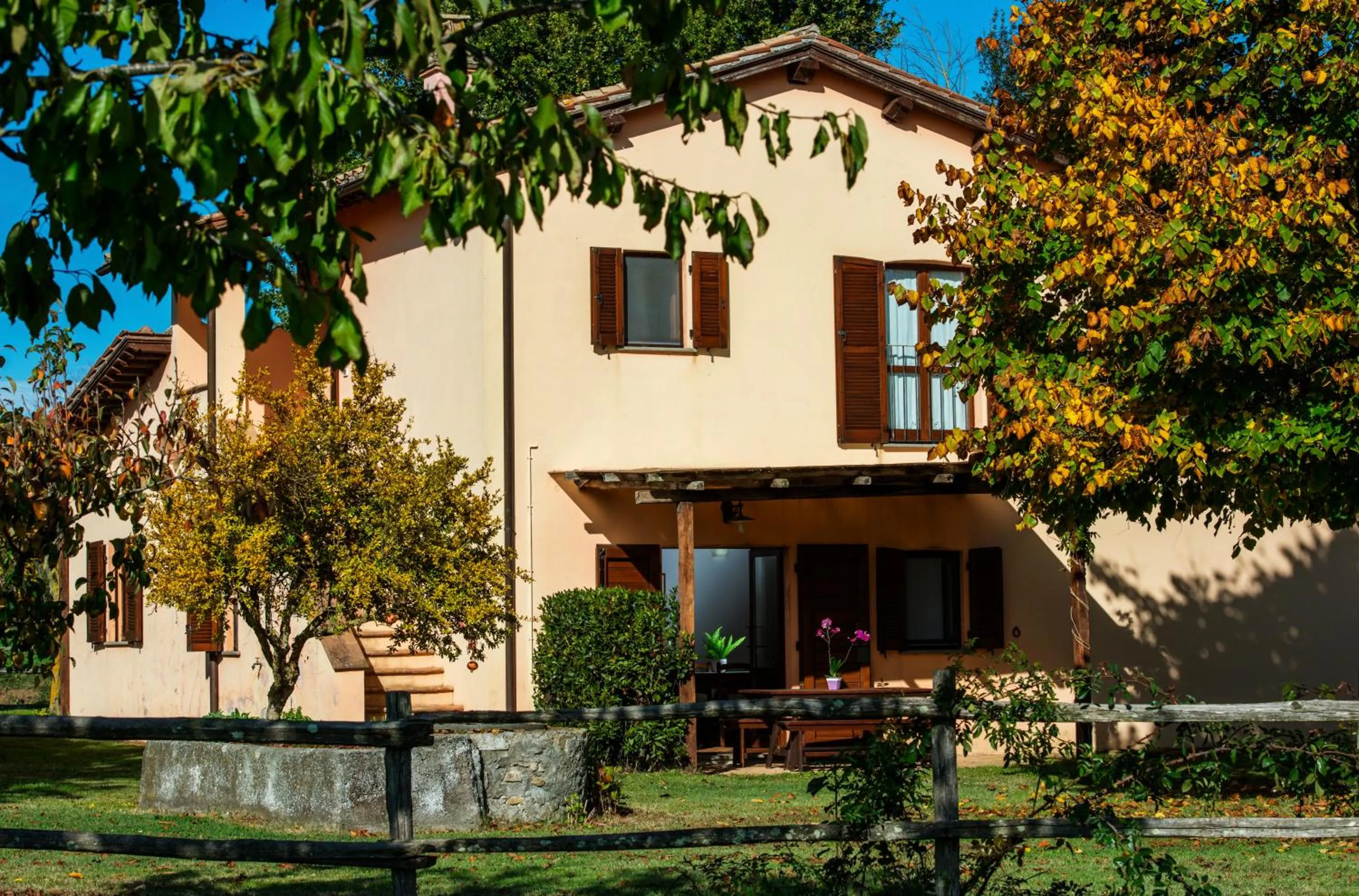 Patio in Agriturismo Olmo Bello