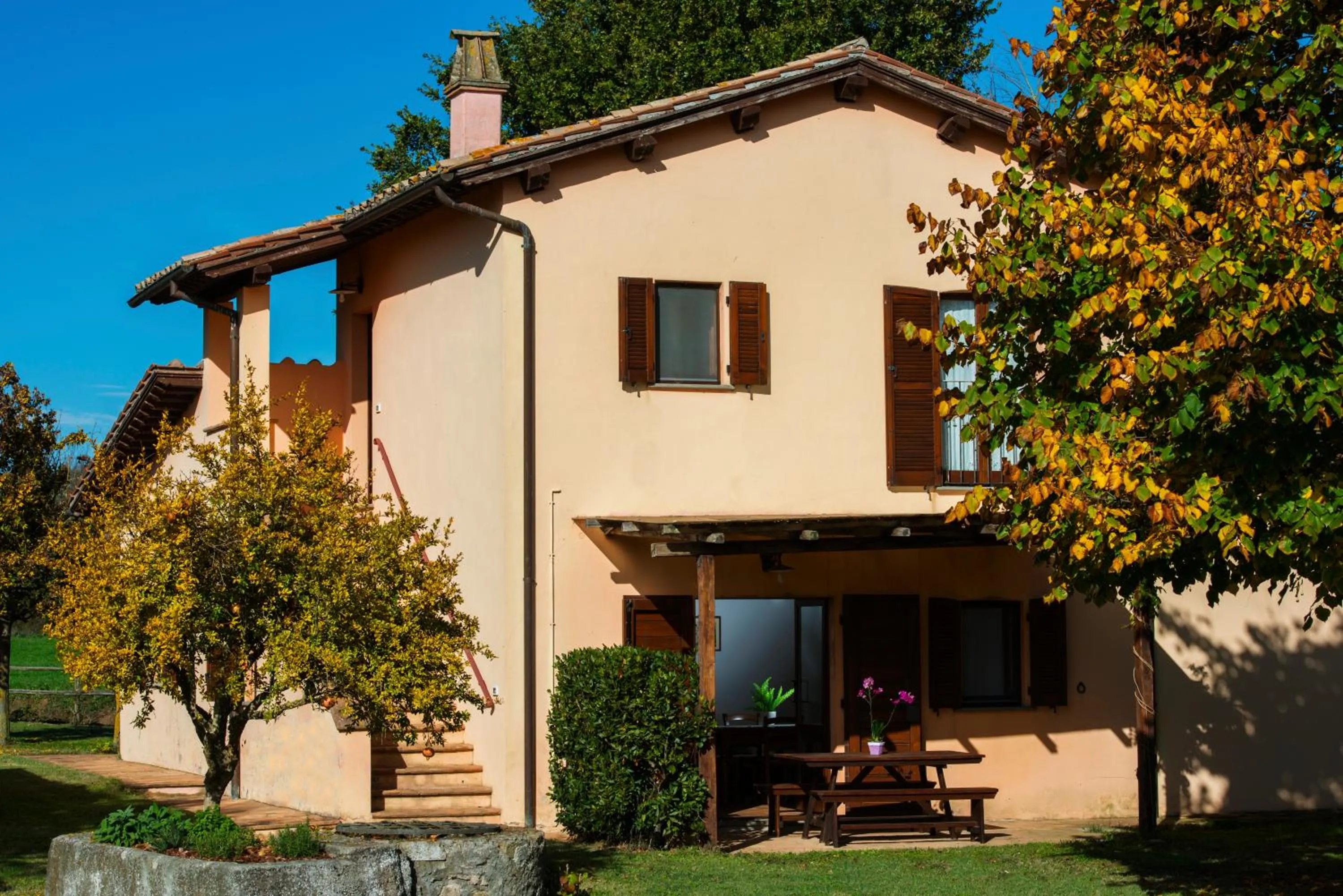 Patio in Agriturismo Olmo Bello