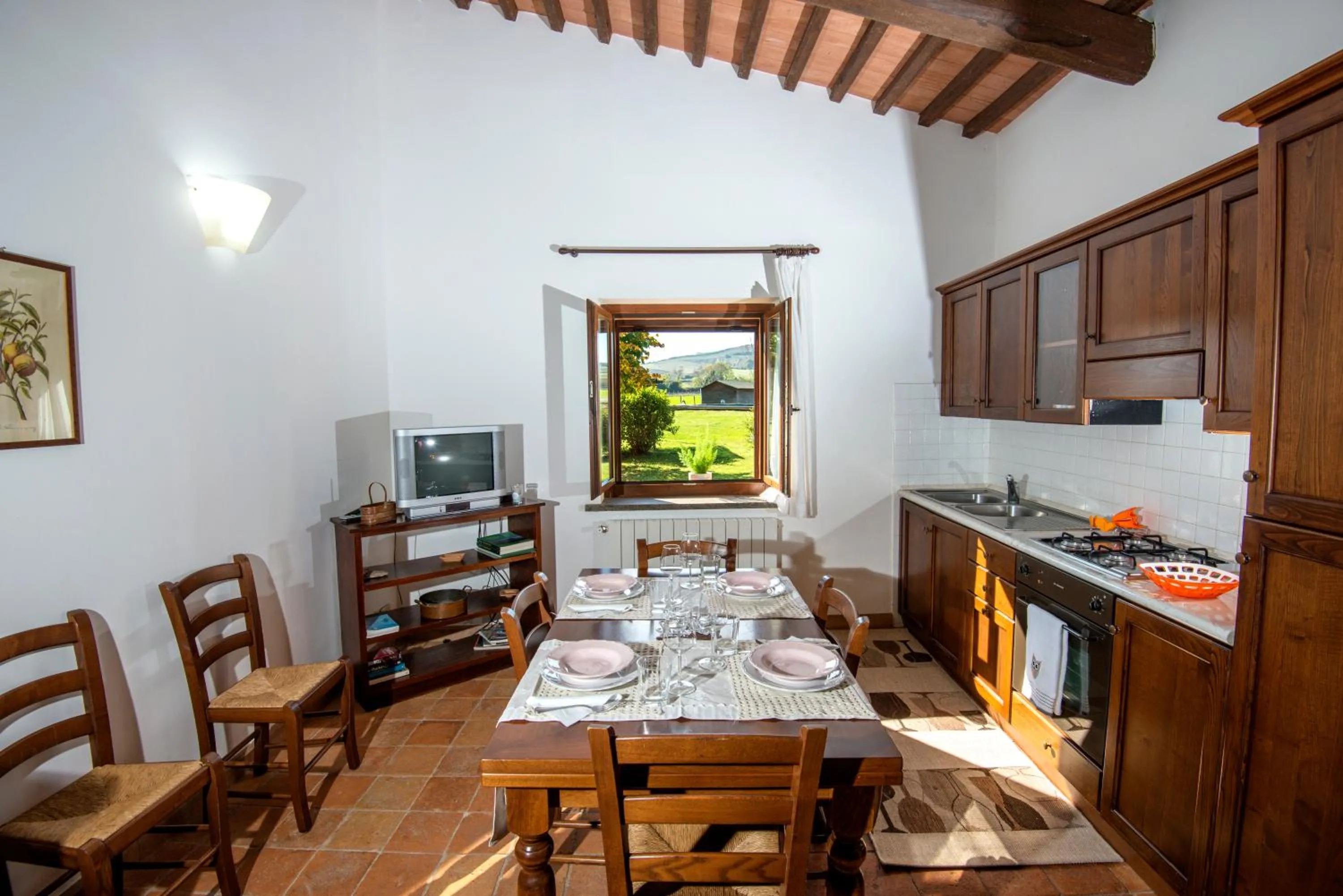 Kitchen or kitchenette in Agriturismo Olmo Bello