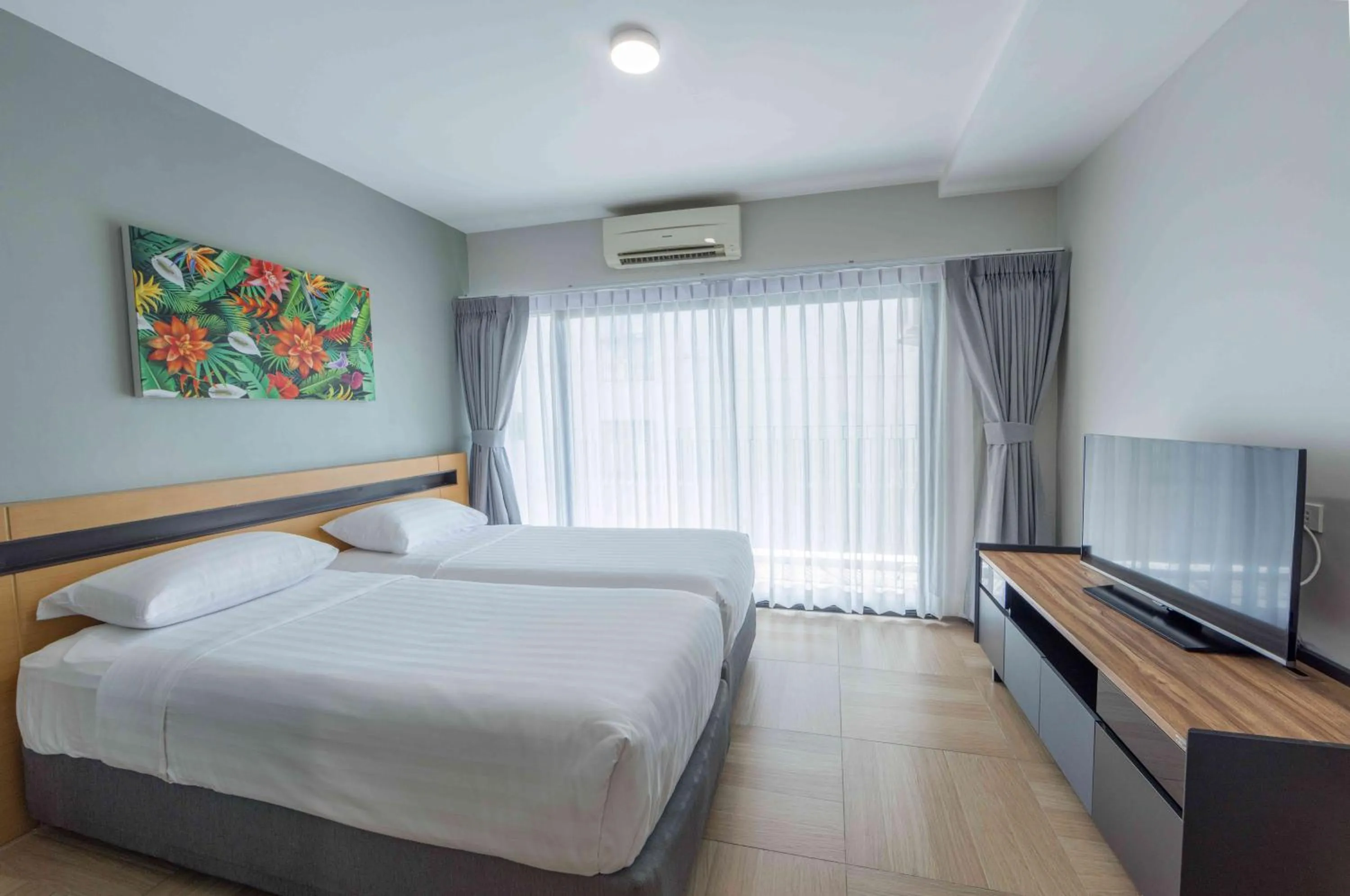 Bed in Chiva Bangkok Hotel