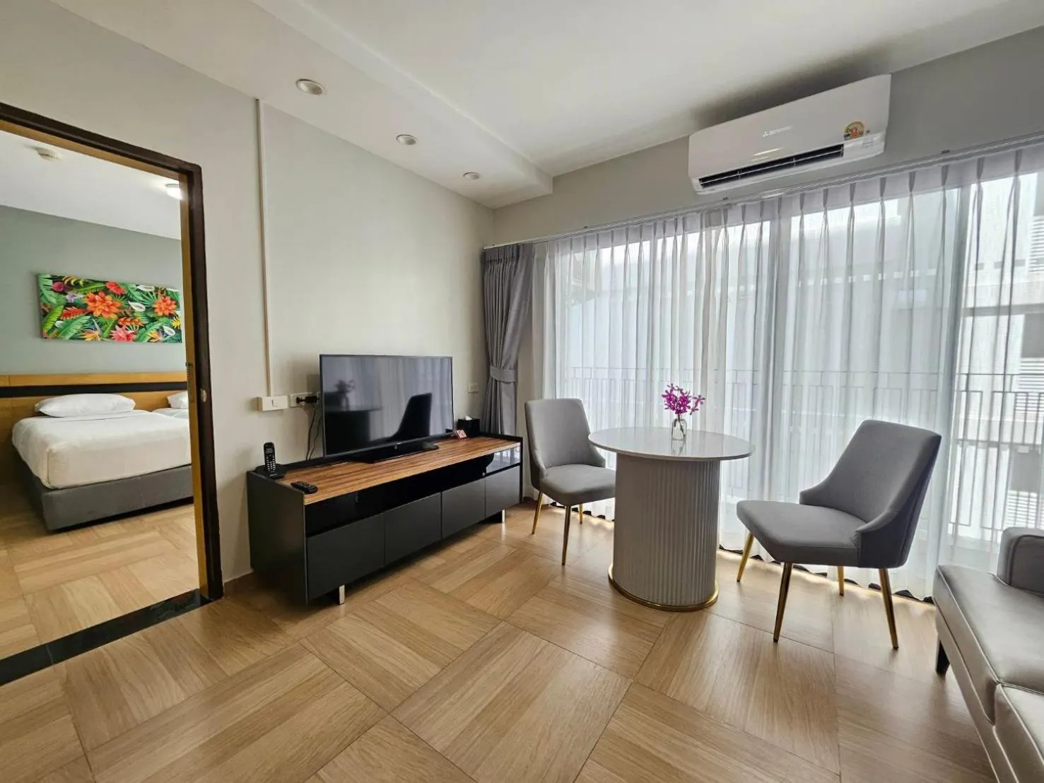 Living room in Chiva Bangkok Hotel