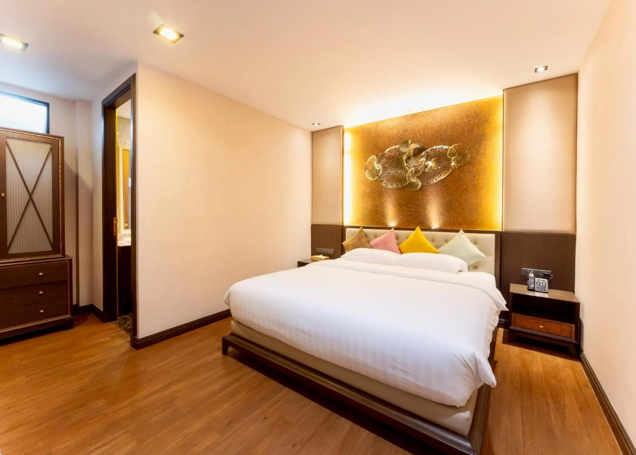 Bed in Chiva Bangkok Hotel