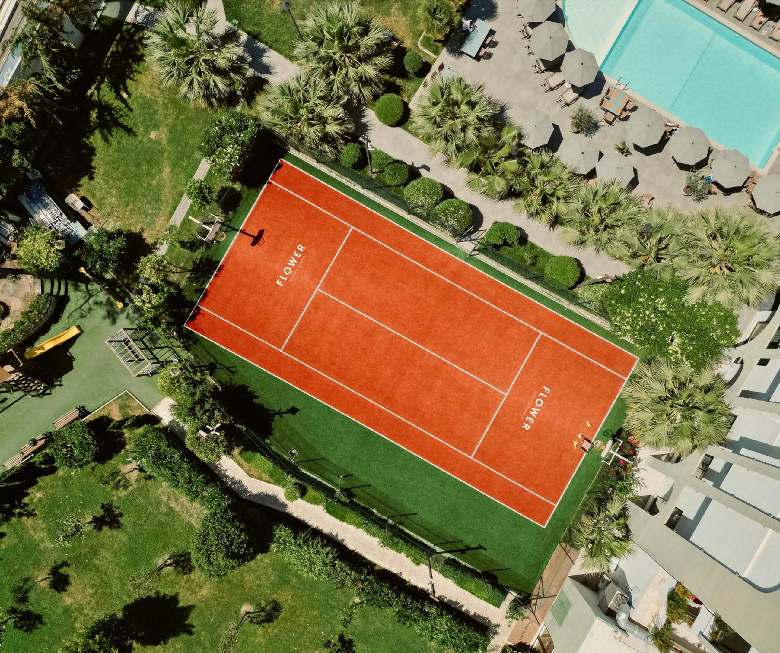 Tennis court in Flower Hotels & Resorts