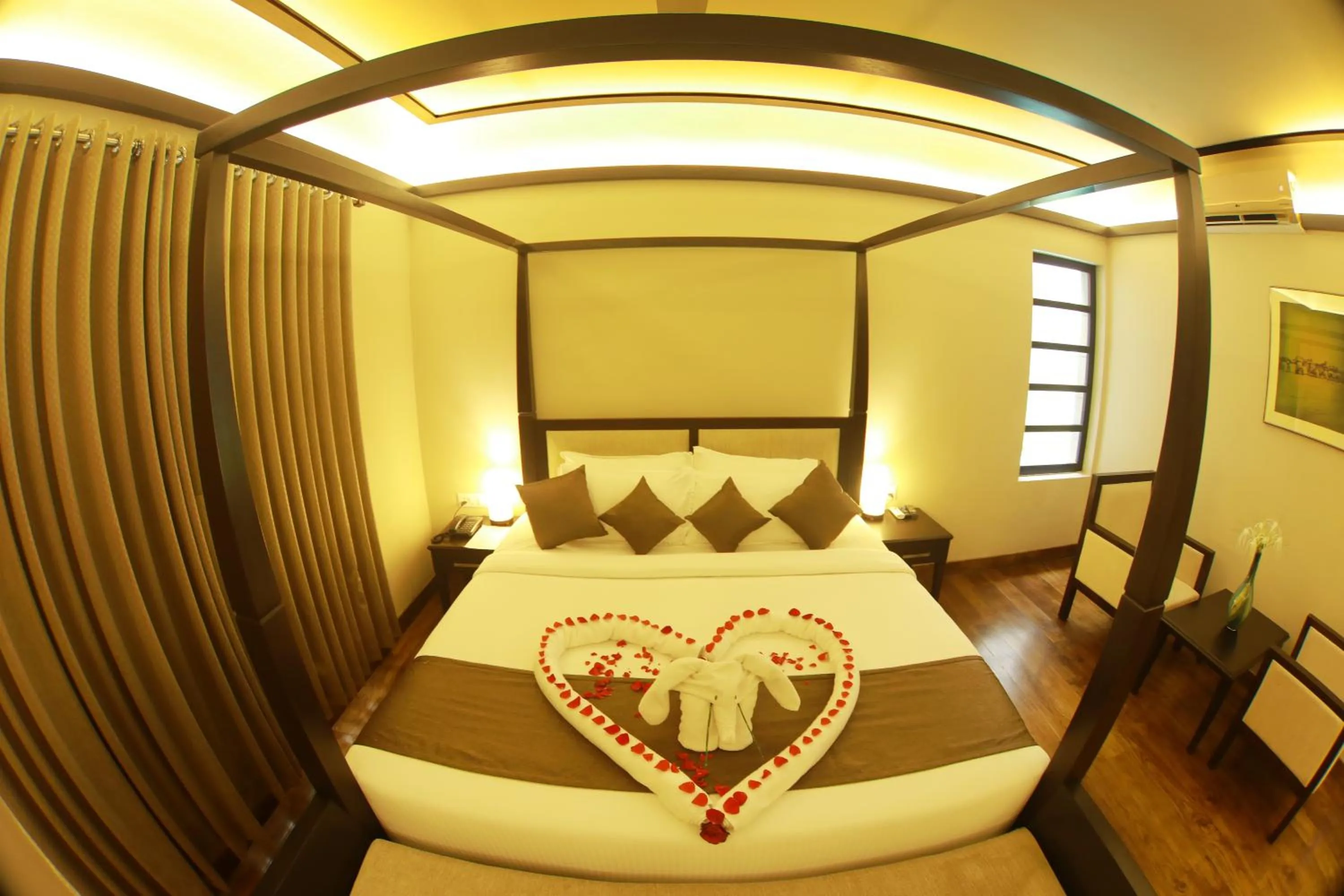 Bed in Broad Bean Resort & Spa