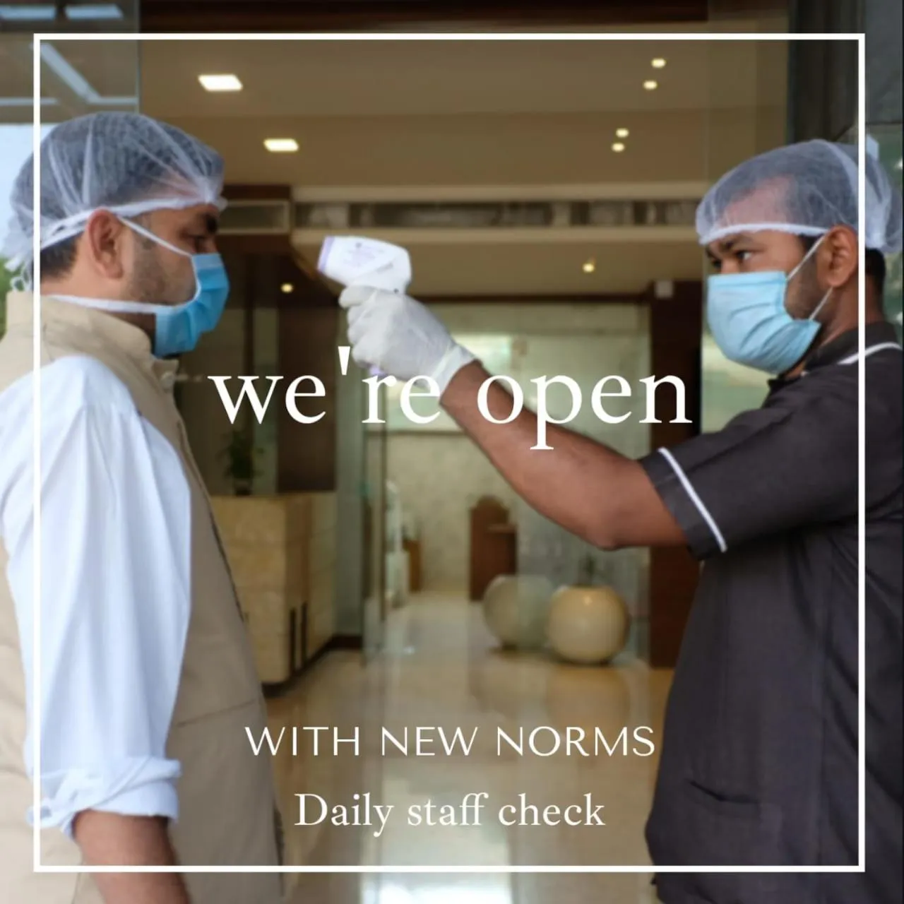 People in Hotel LN Courtyard