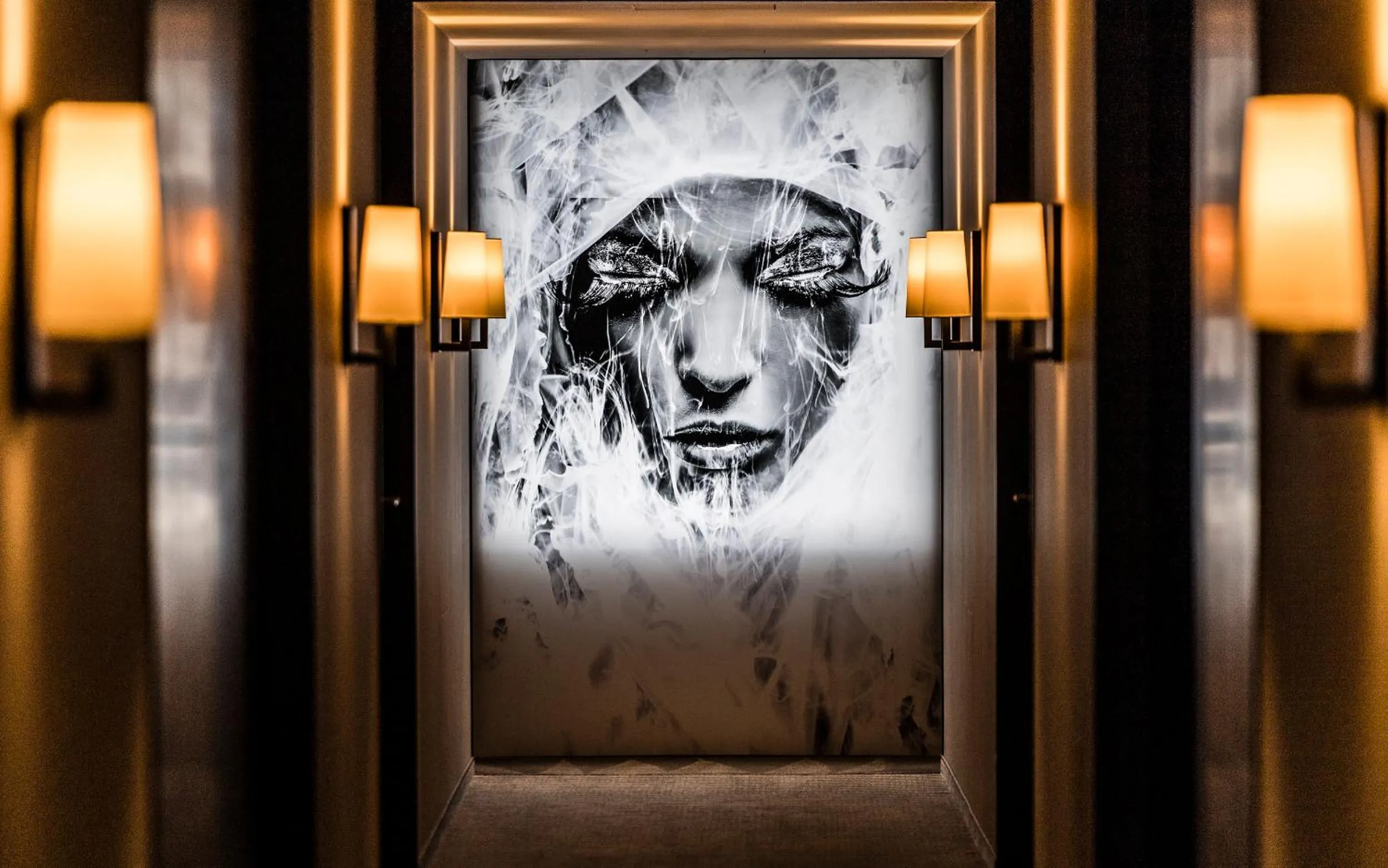 Decorative detail in b-smart hotel Bendern