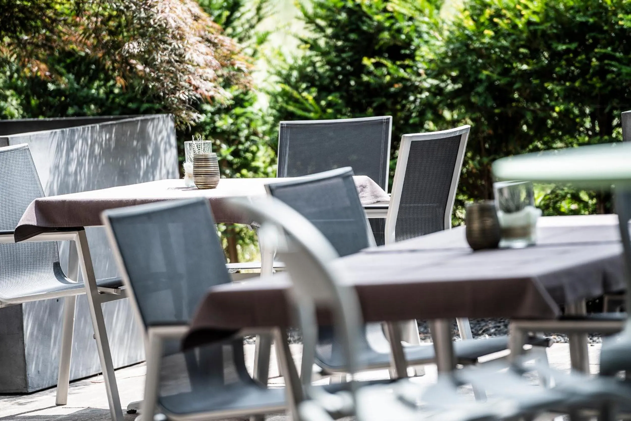 Patio in b-smart hotel Bendern