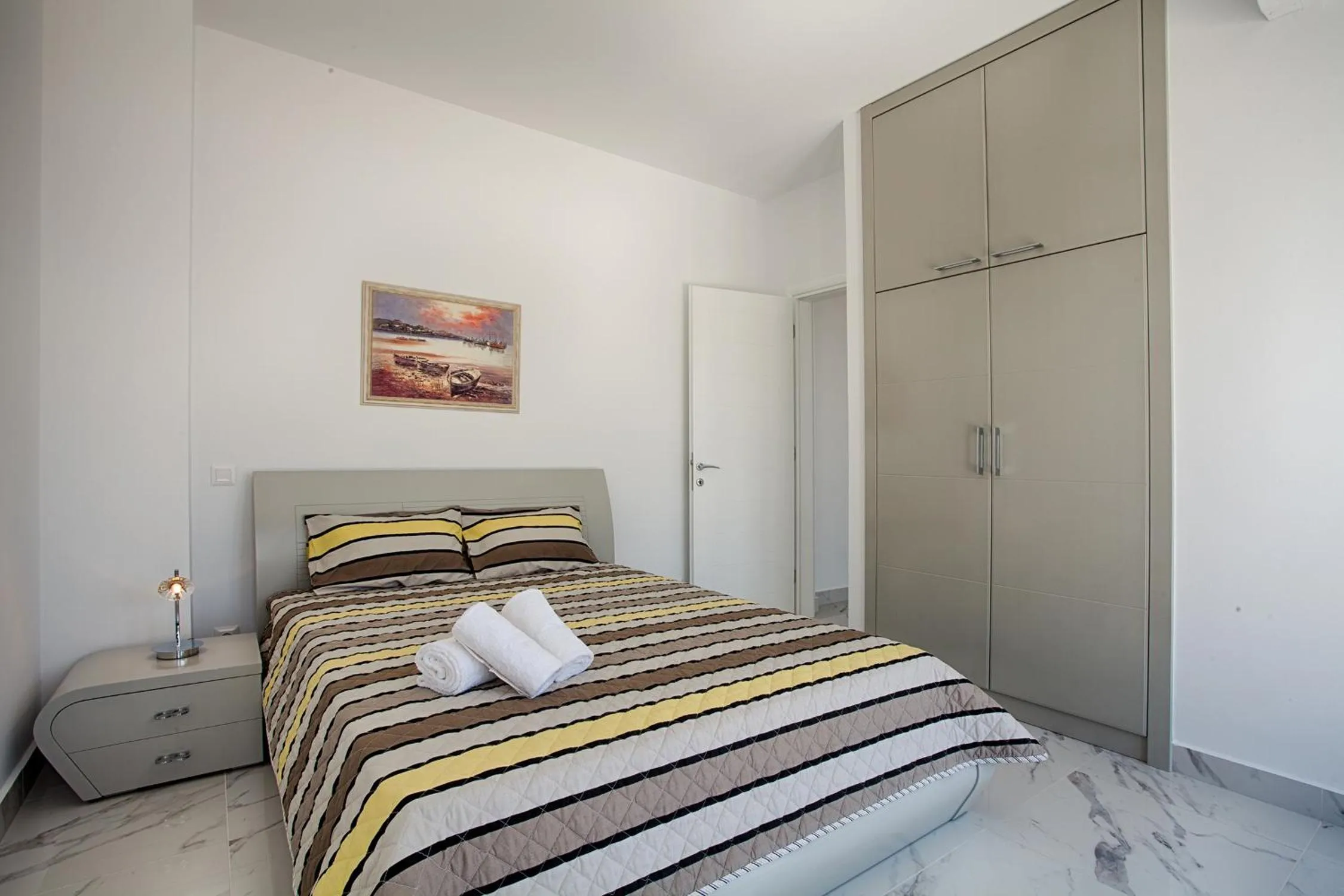 Bedroom, Bed in Villa White Pearl