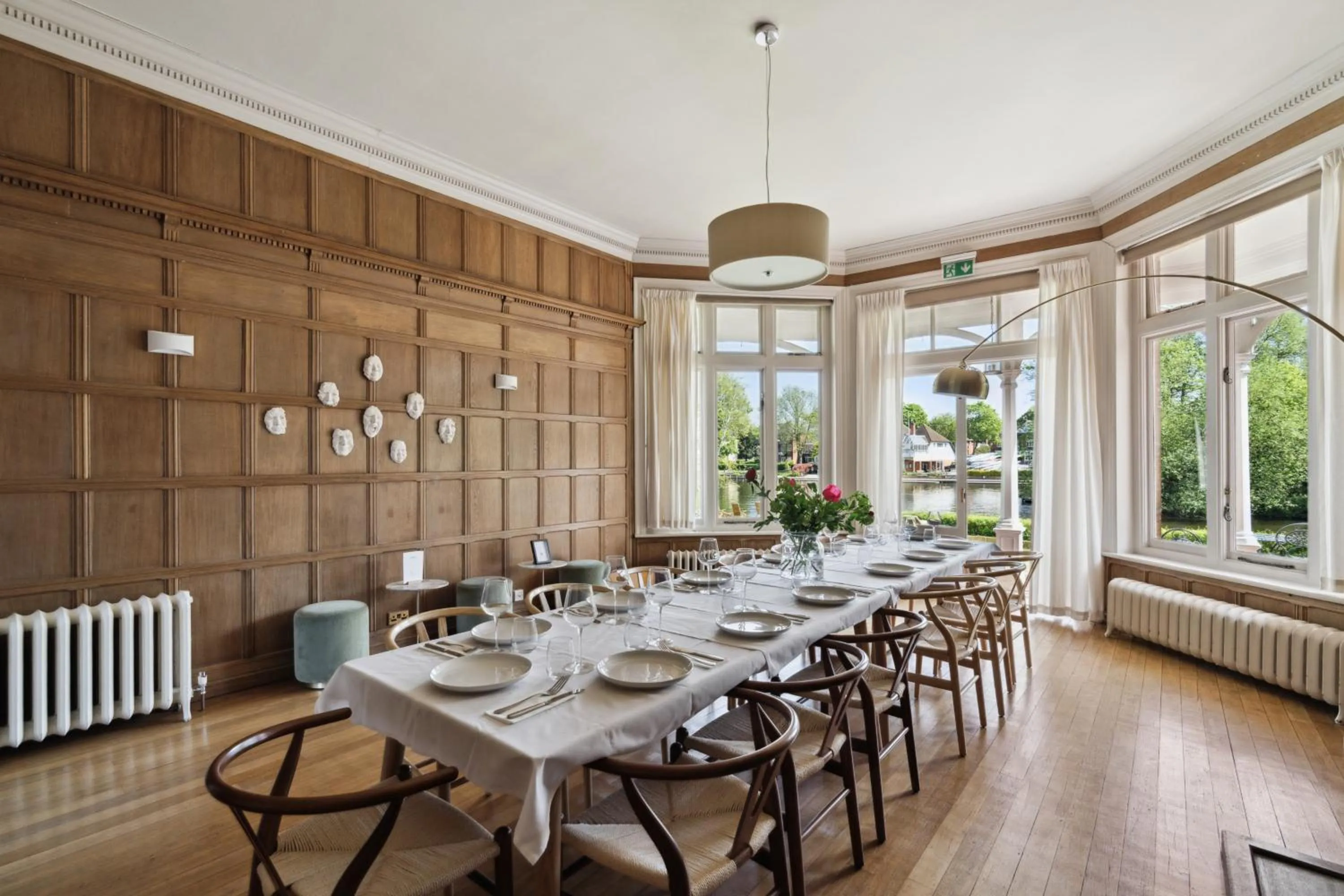 Dining area in River Arts Club