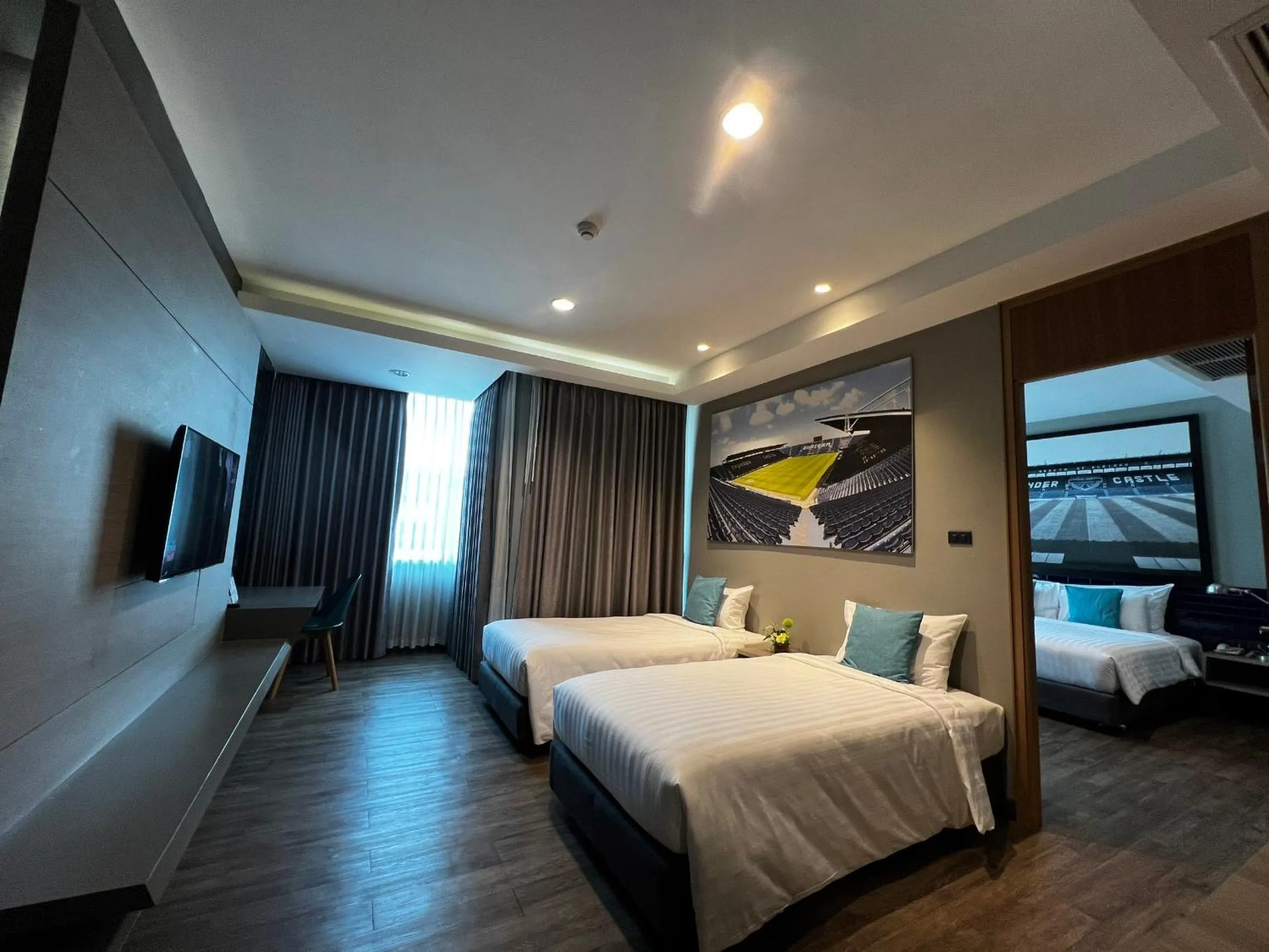 Photo of the whole room, Bed in The Crystal Hotel Buriram - formerly X2 Vibe Buriram