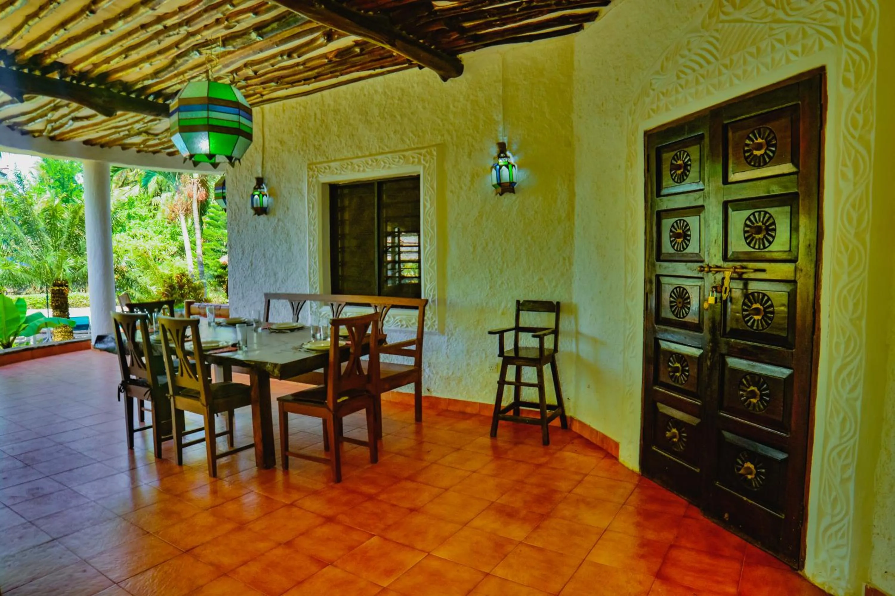 Dining area in Upani in Diani