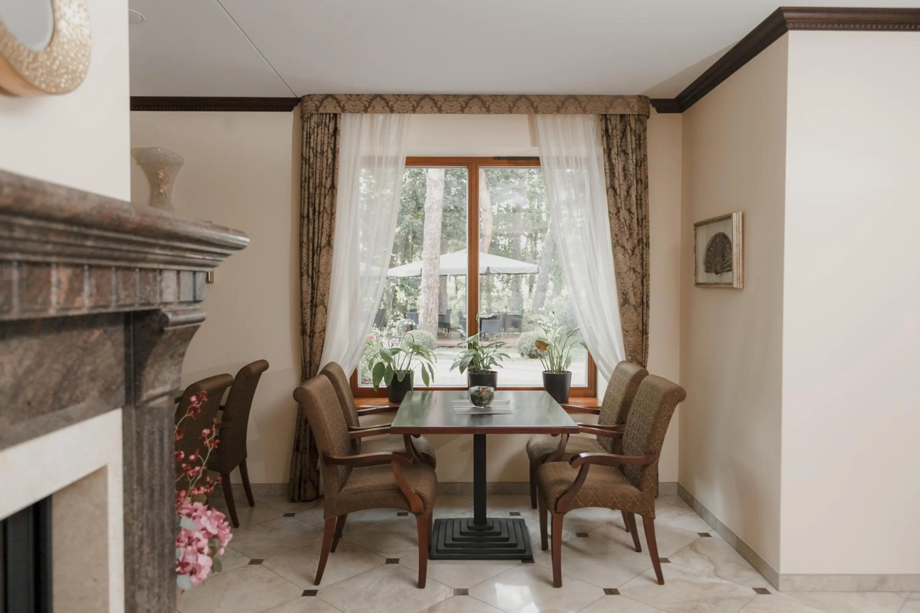 Seating area in Pušynė