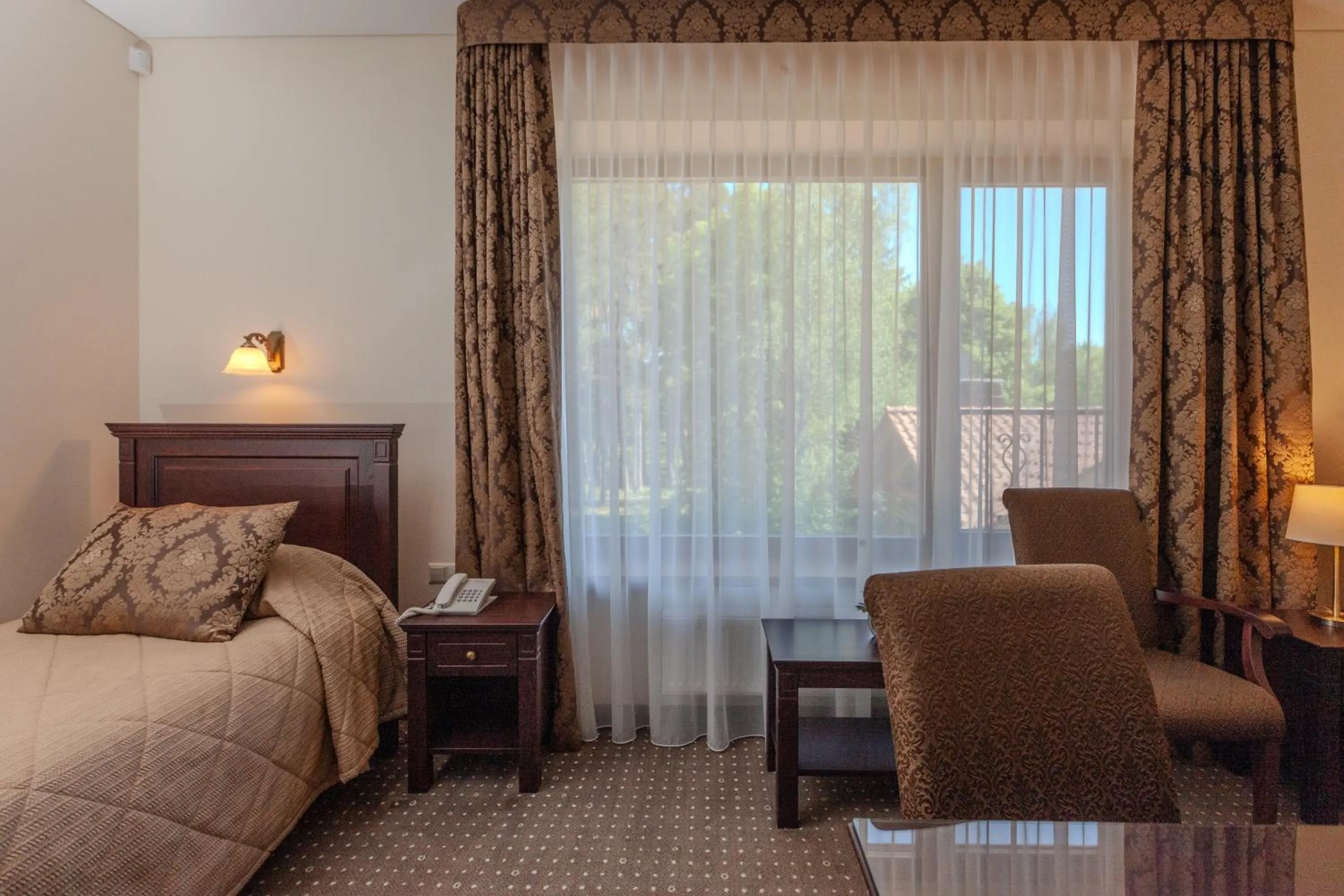 View (from property/room), Bed in Pušynė