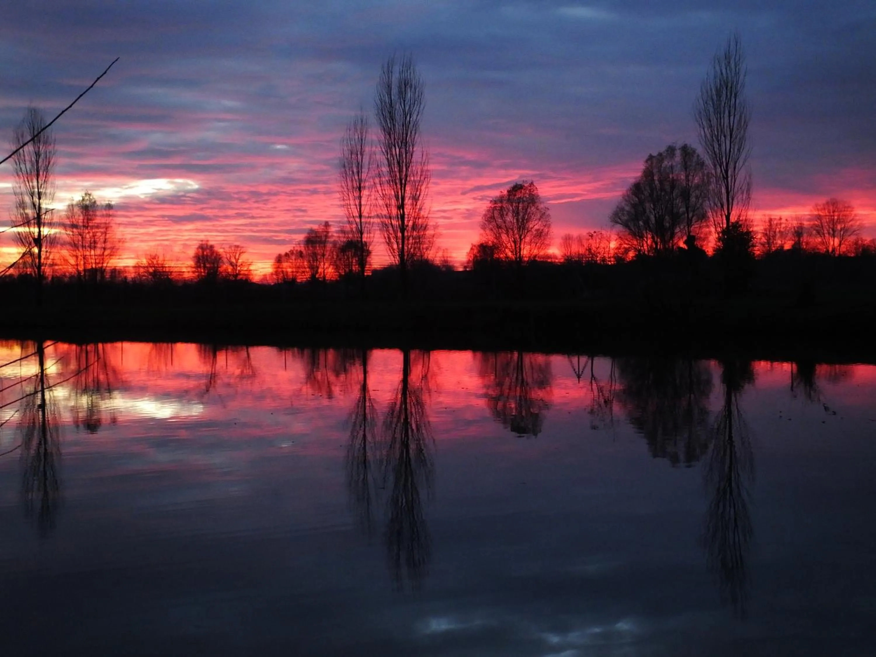 Sunset in Agriturismo Adriano Pedretti
