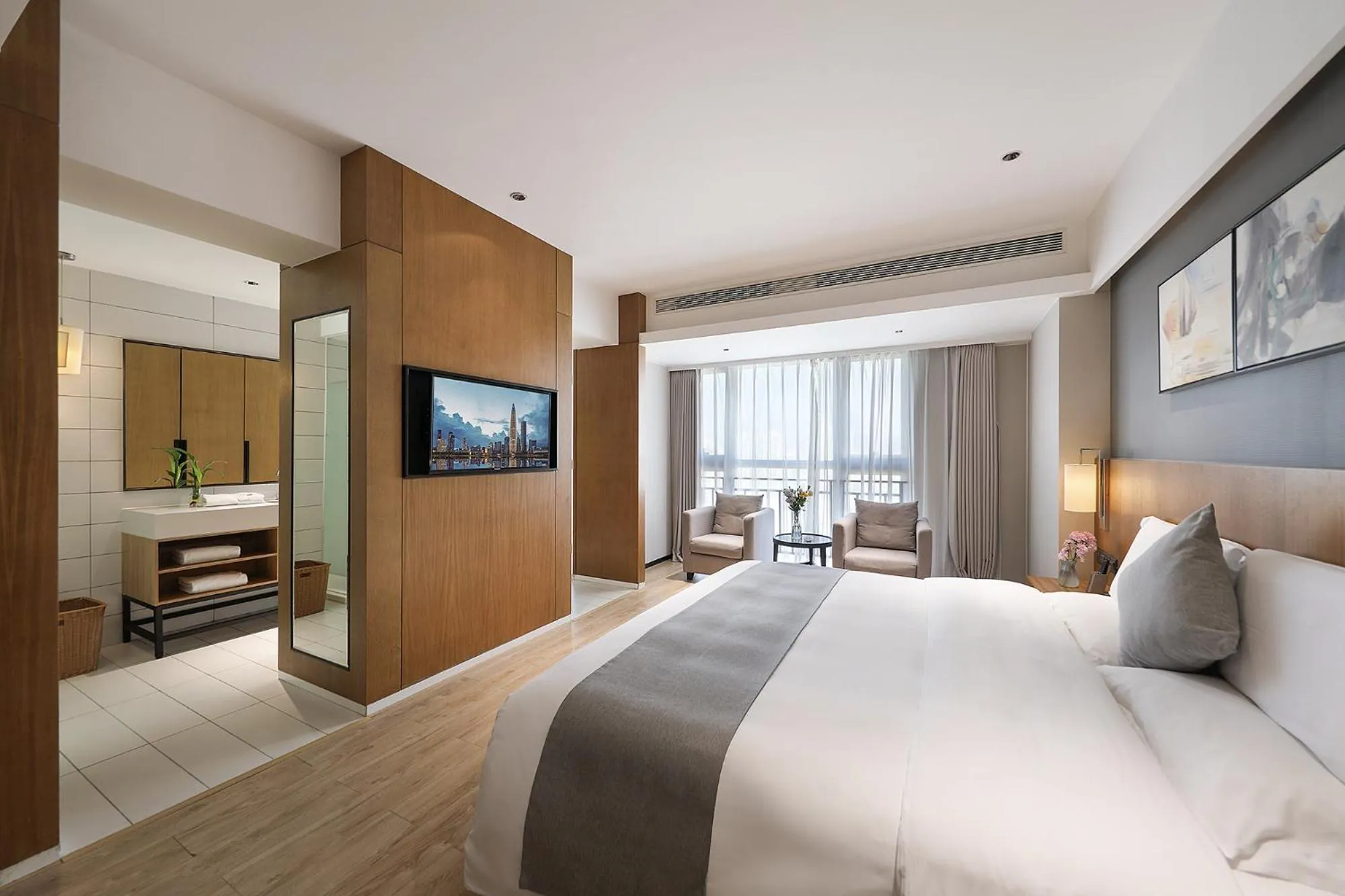 Photo of the whole room, Bed in Hongdu Hotel