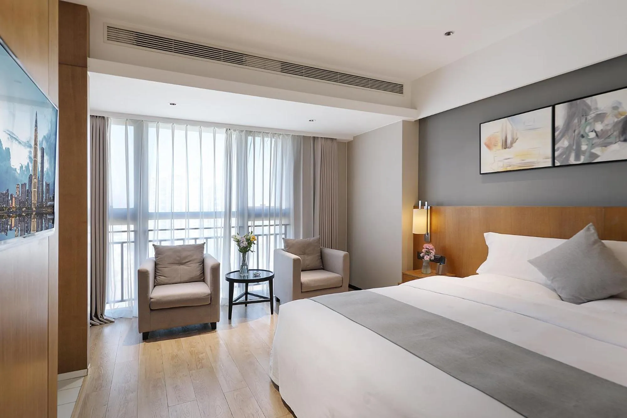 Photo of the whole room, Bed in Hongdu Hotel