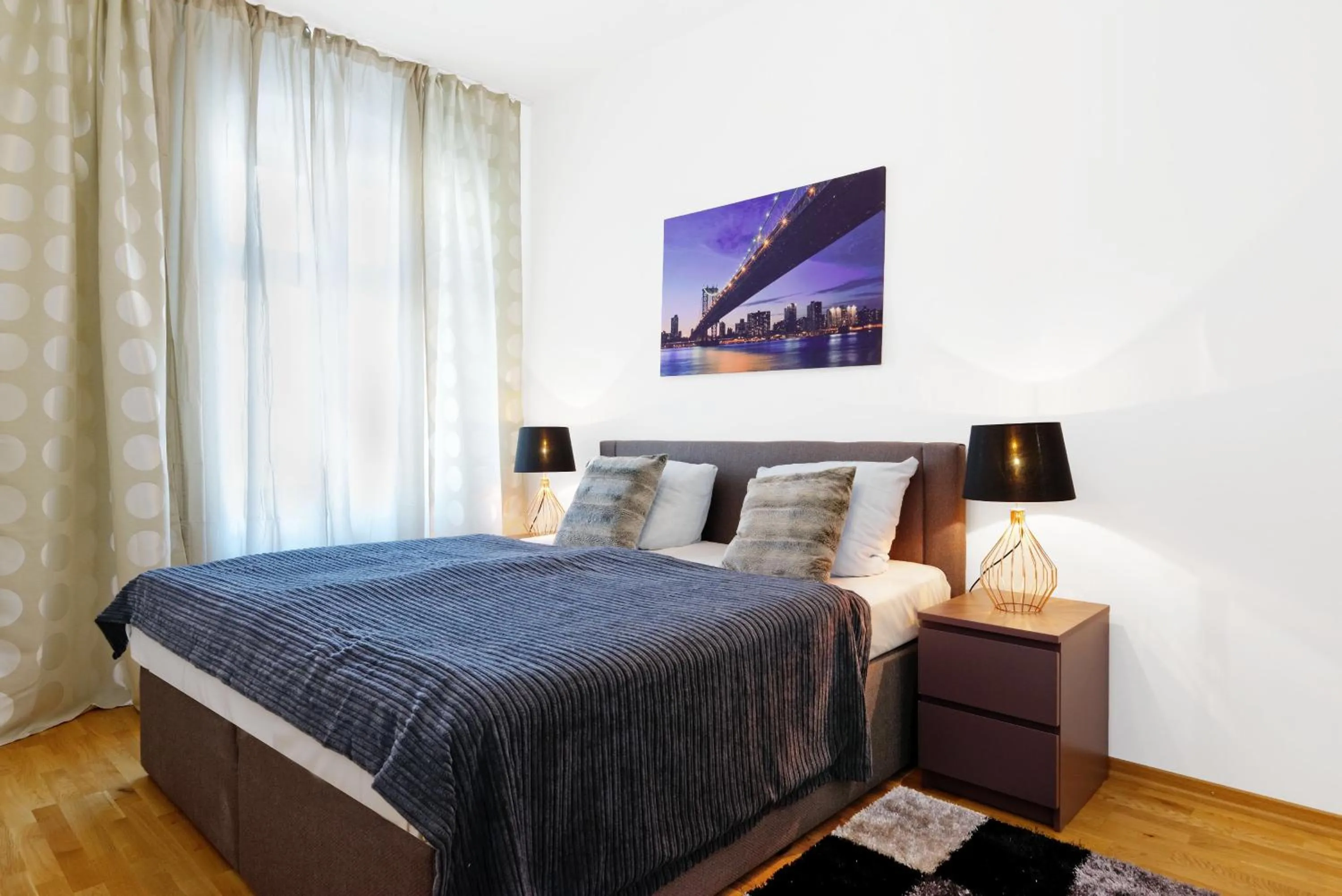 Bed in Grand Central Mitte Apartment