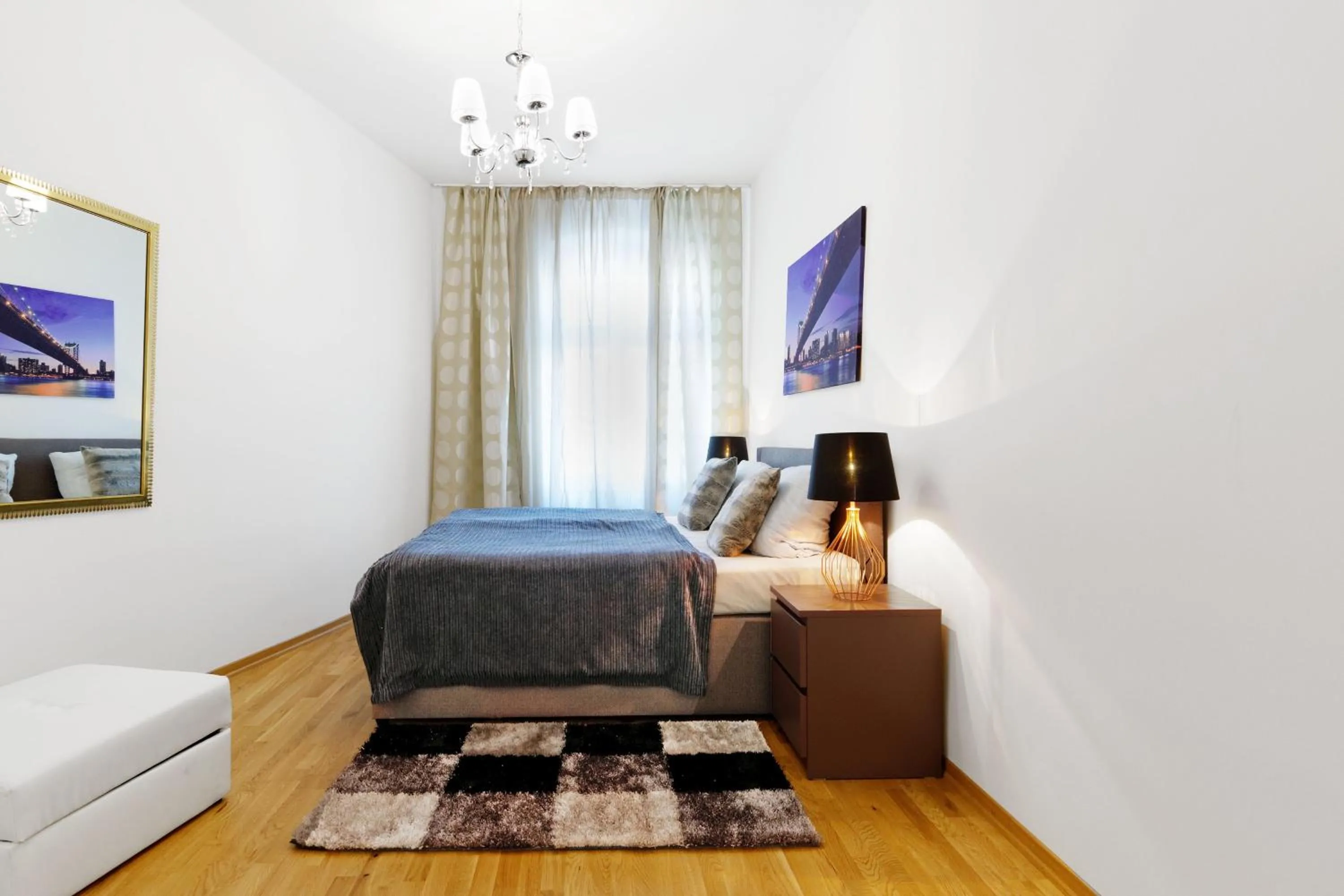 Bed in Grand Central Mitte Apartment