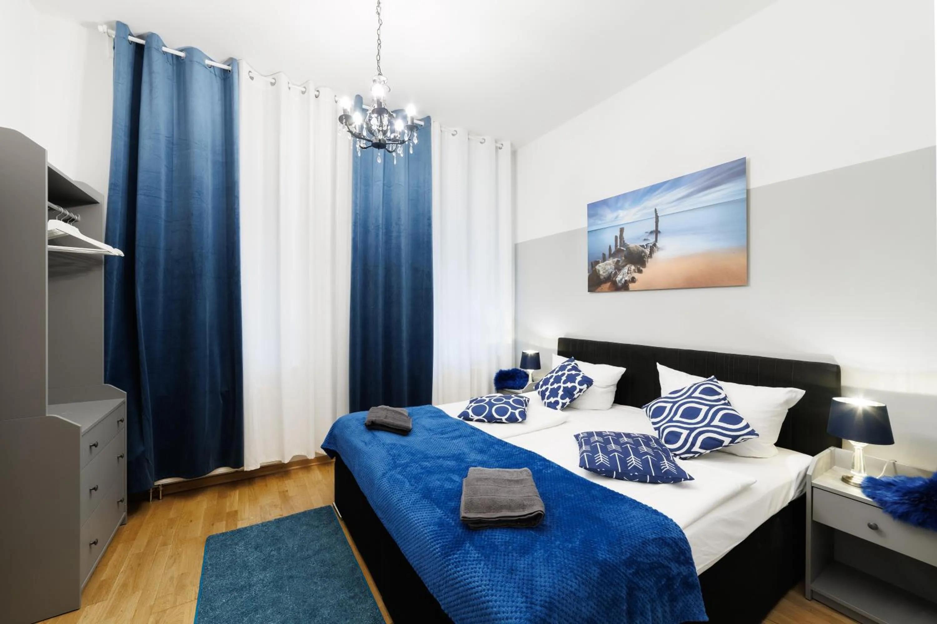 Bed in Grand Central Mitte Apartment