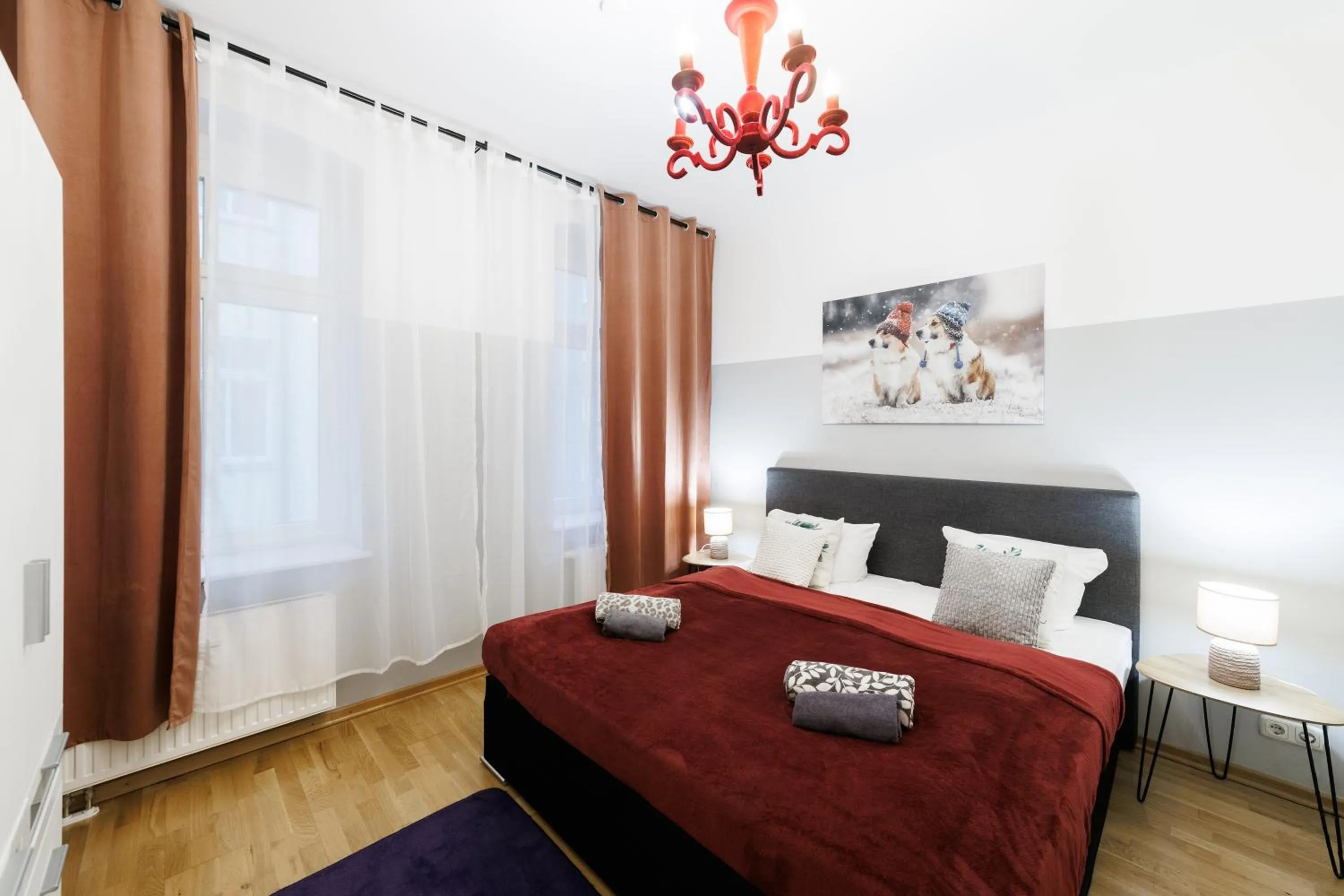 Bed in Grand Central Mitte Apartment