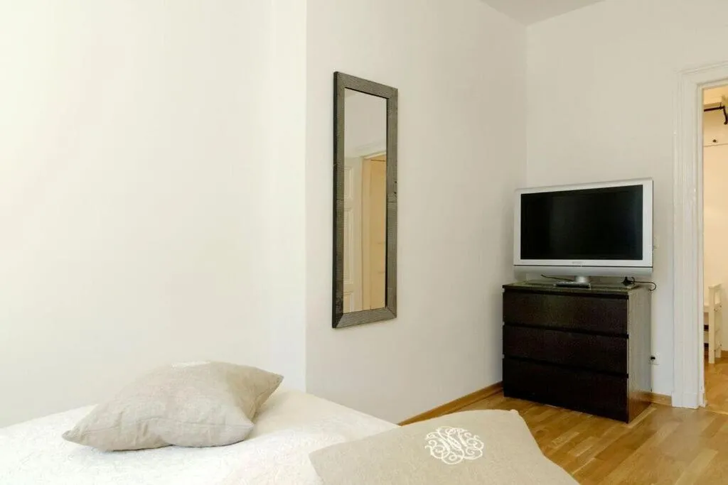 Decorative detail, Bed in Grand Central Mitte Apartment