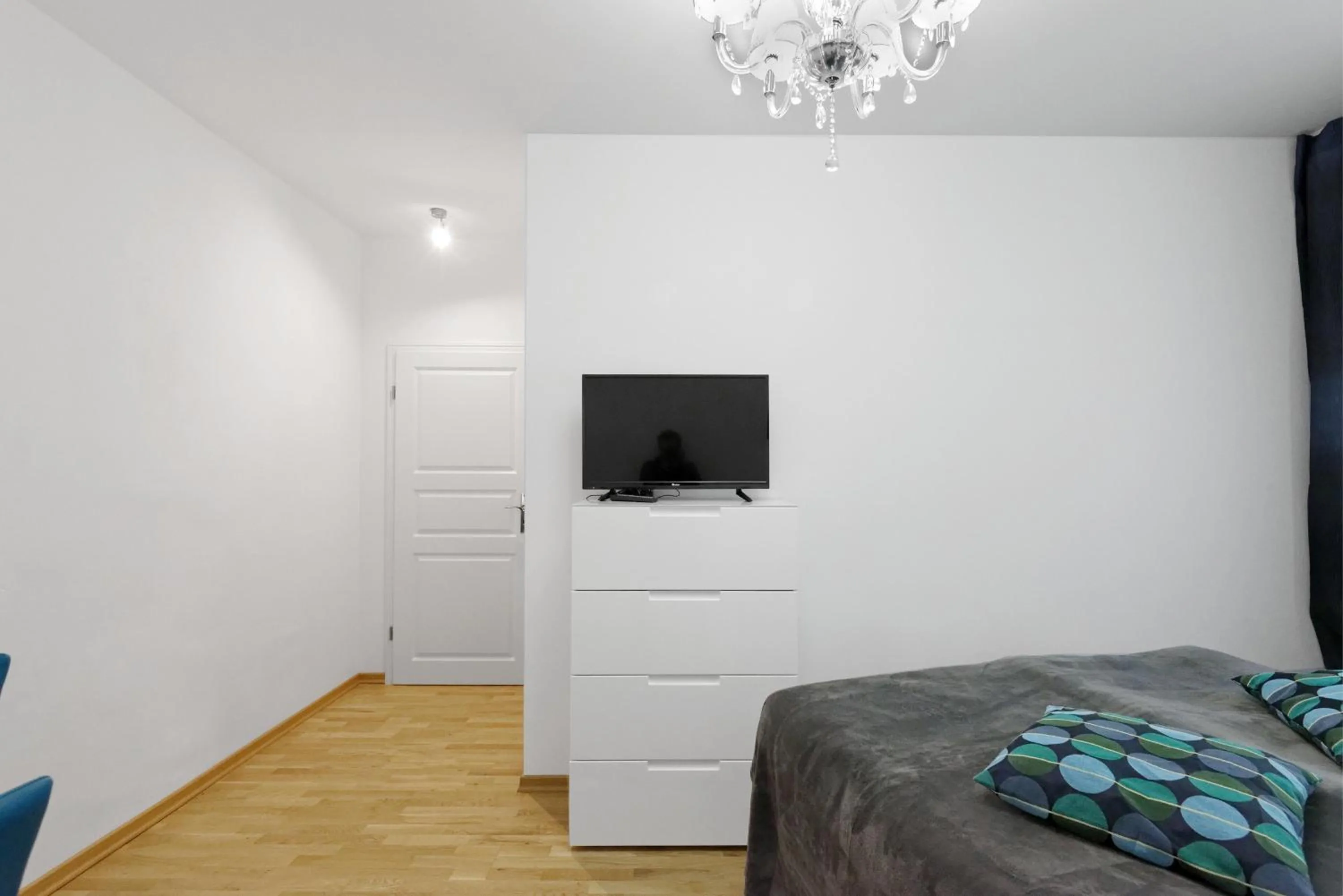 TV and multimedia, Bed in Grand Central Mitte Apartment