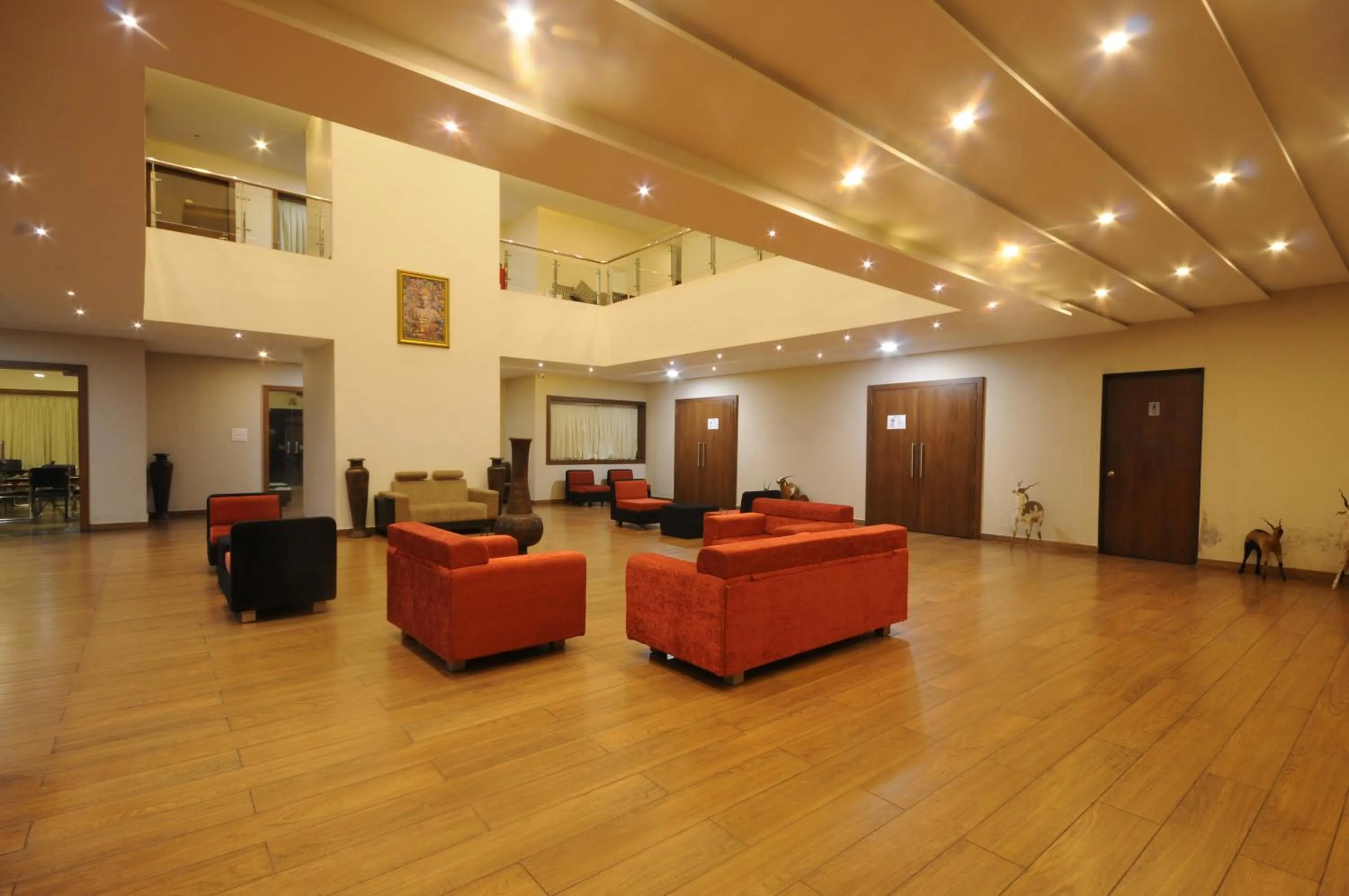 Seating area in Vishal Lords Inn Gir Forest