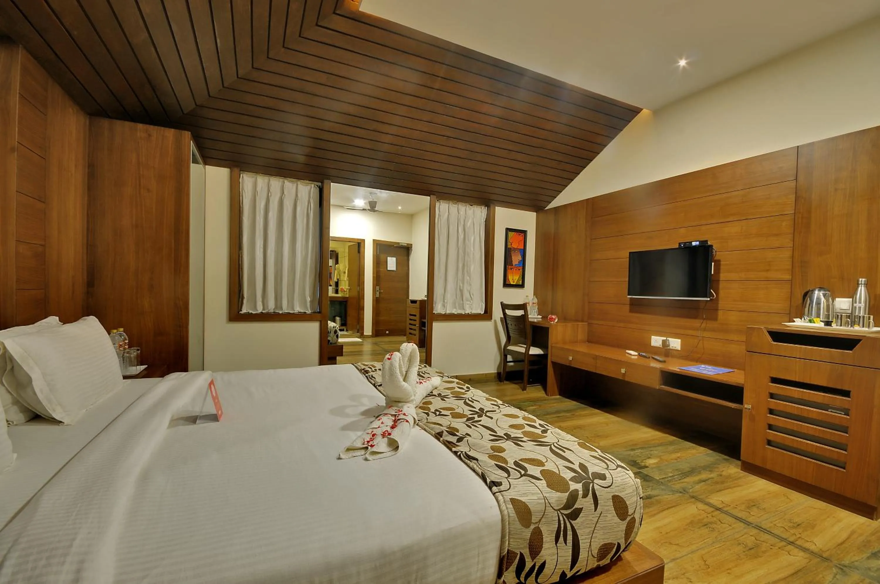 Bed in Vishal Lords Inn Gir Forest