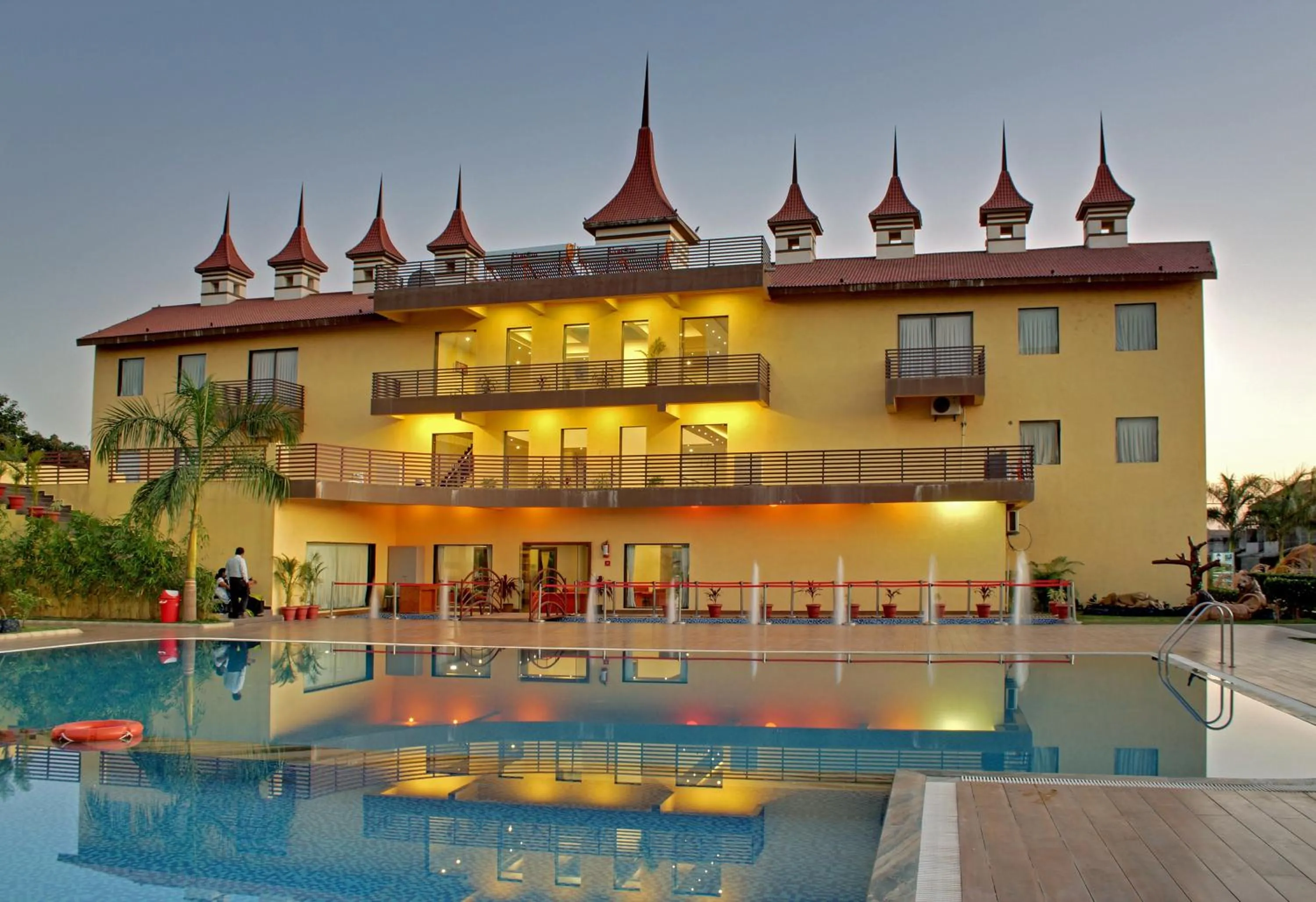 Swimming pool in Vishal Lords Inn Gir Forest