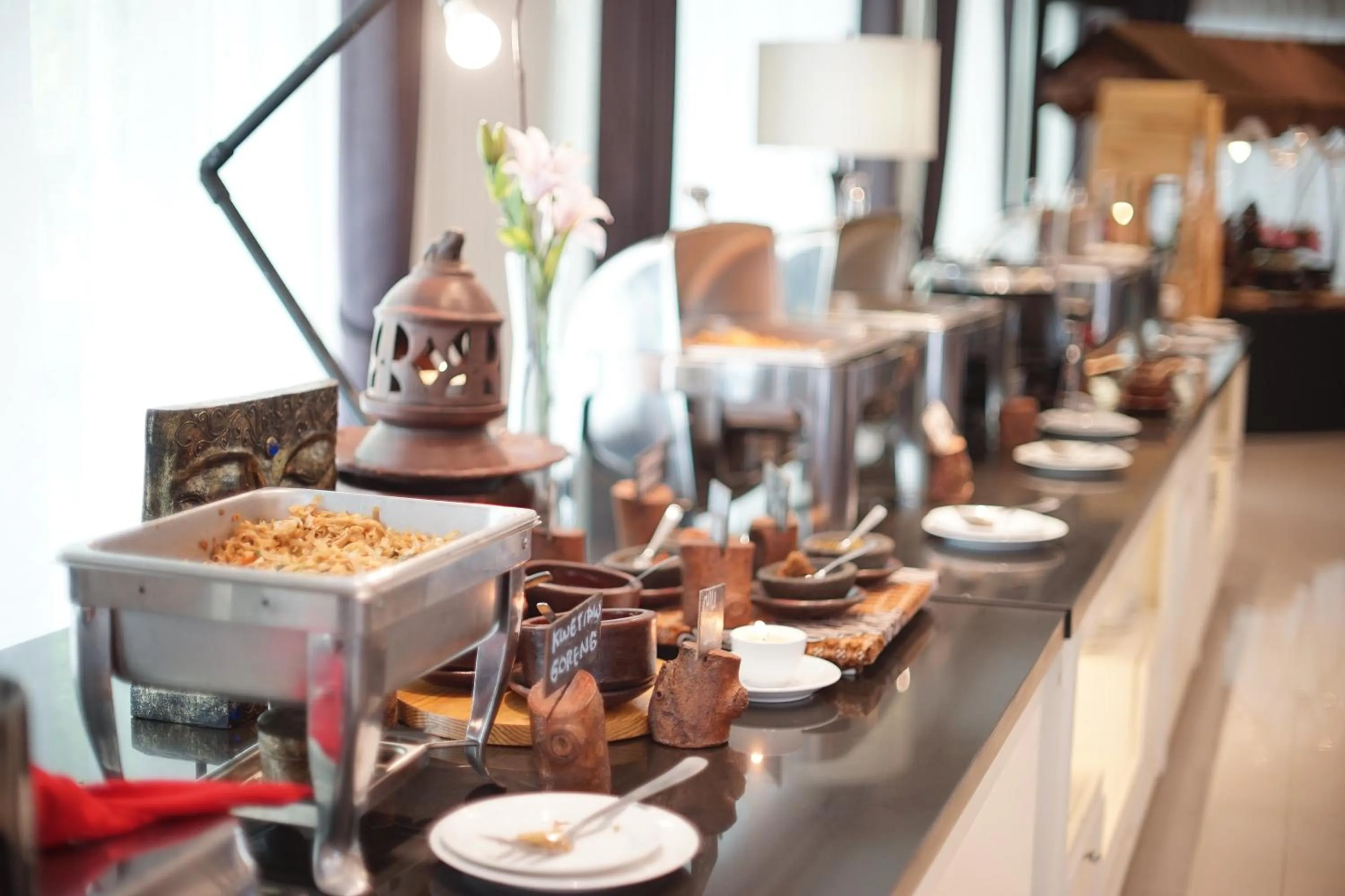 Buffet breakfast in Adhiwangsa Hotel