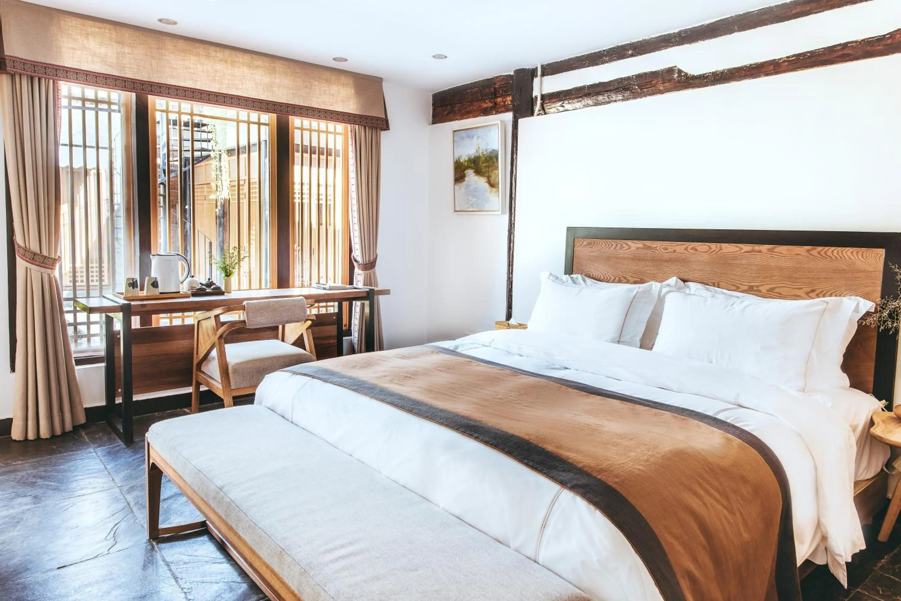 Double Room in Dali Shaxi Qing Jing Courtyard