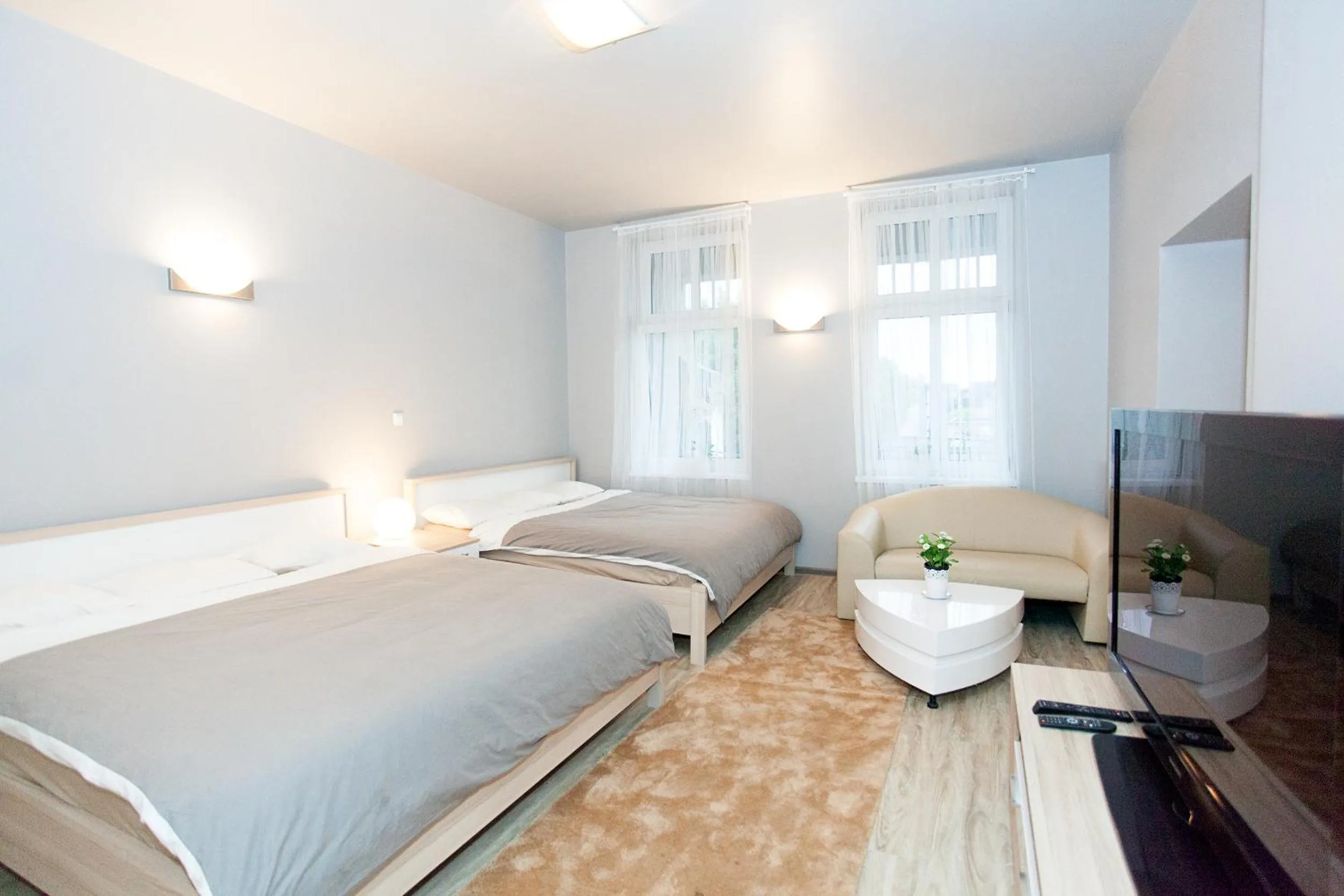 TV and multimedia, Bed in Studio Apartament Centrum Katowice