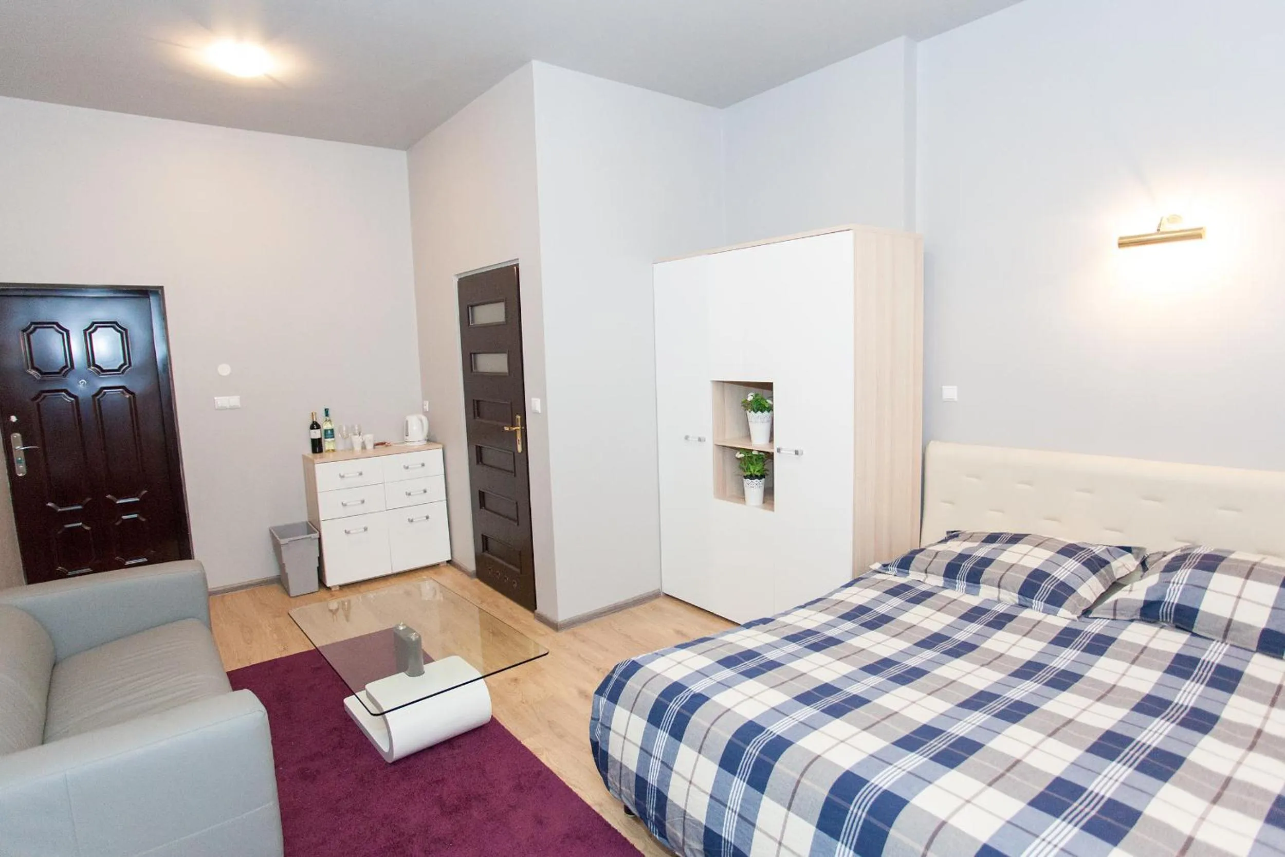 Living room, Bed in Studio Apartament Centrum Katowice