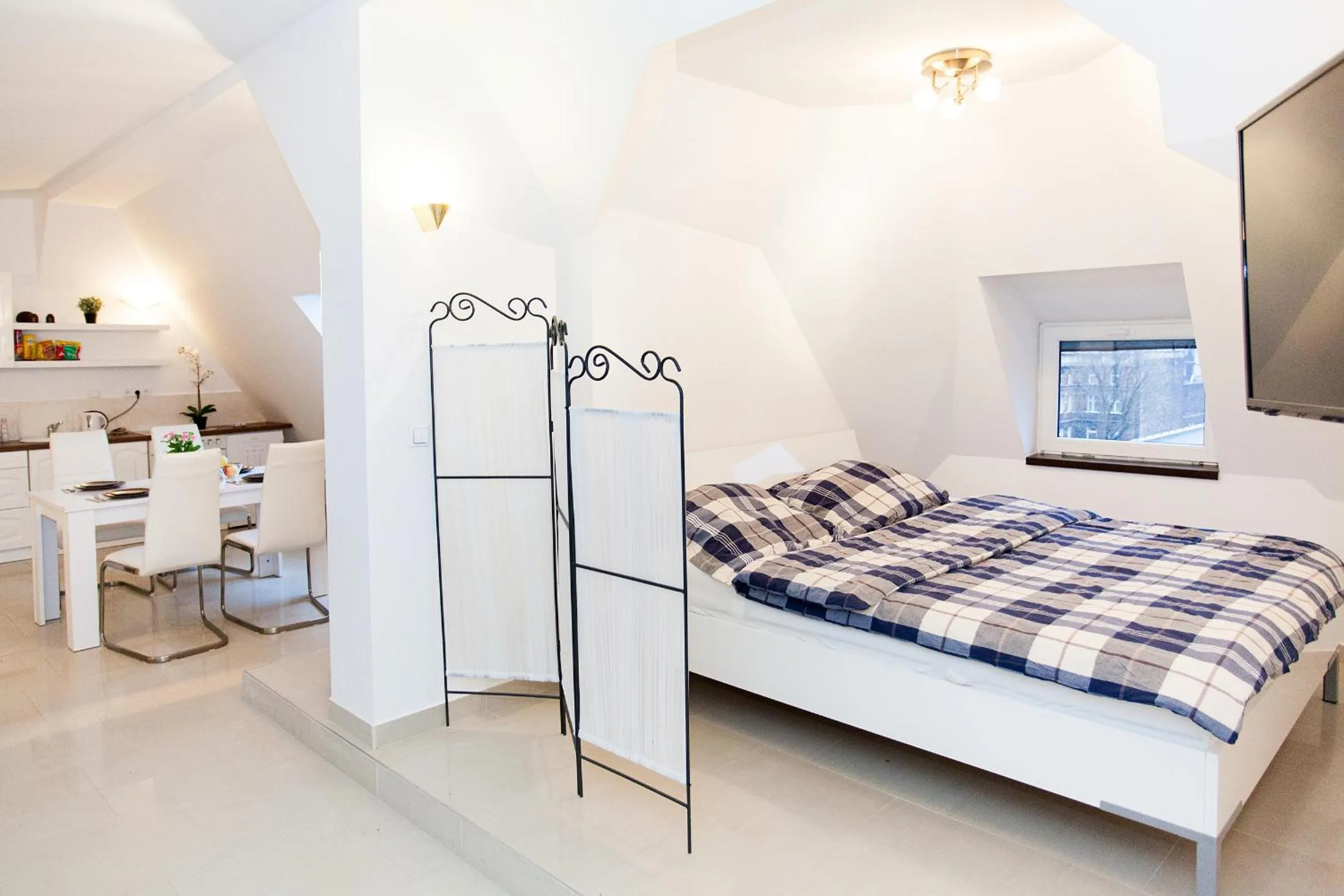 Living room, Bed in Studio Apartament Centrum Katowice