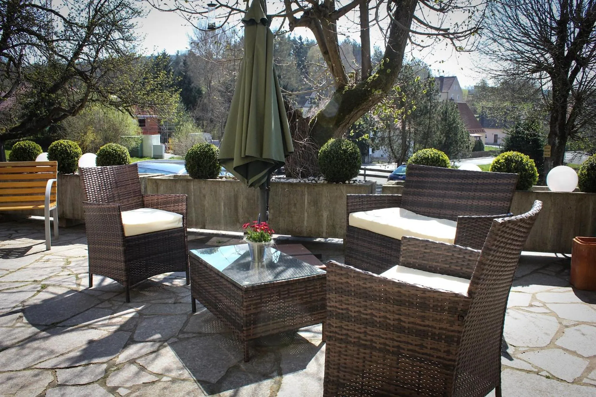 Patio in Hotel Rosenhof Garni